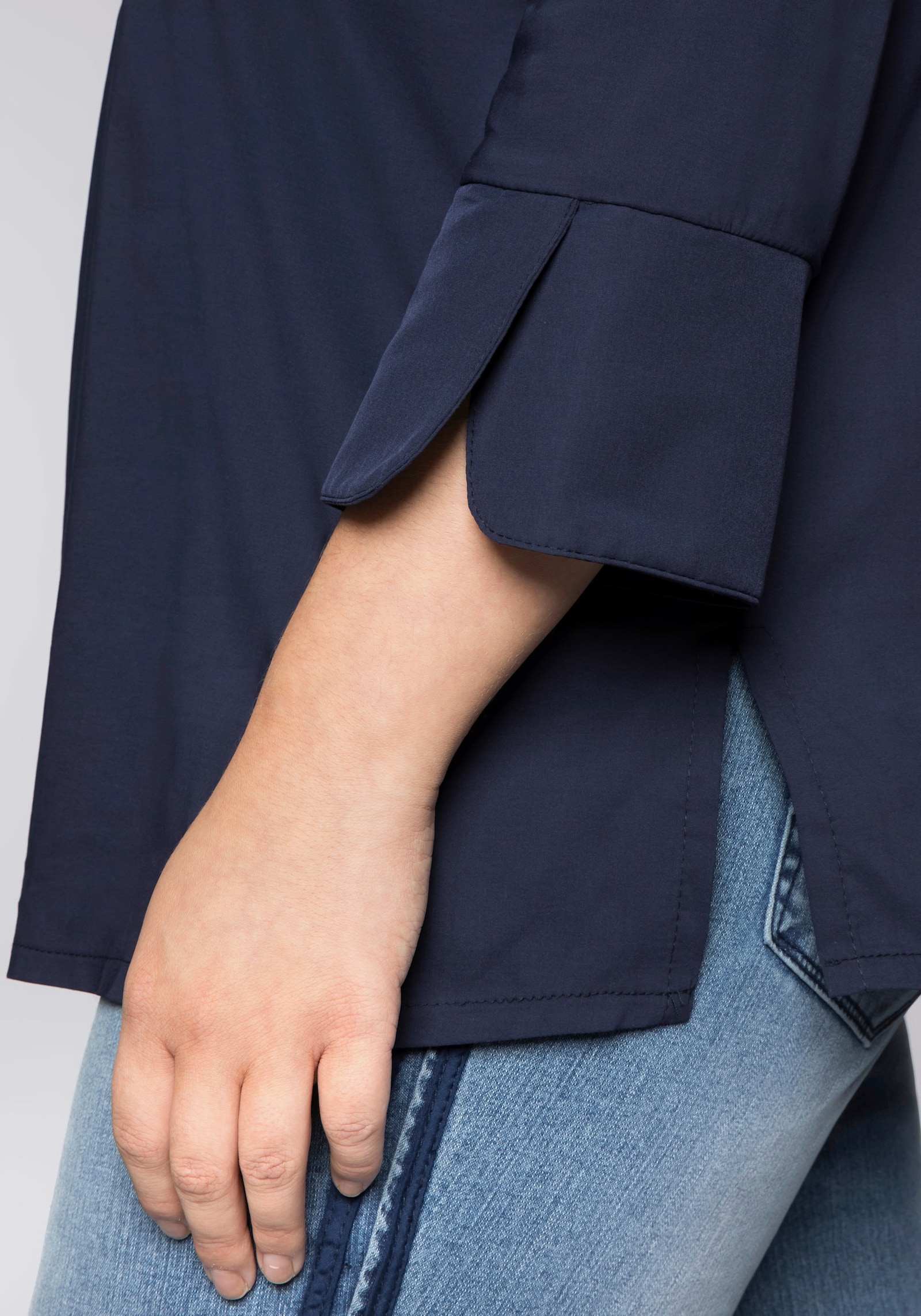 sheego Tunika in leichter A-Linie - marine