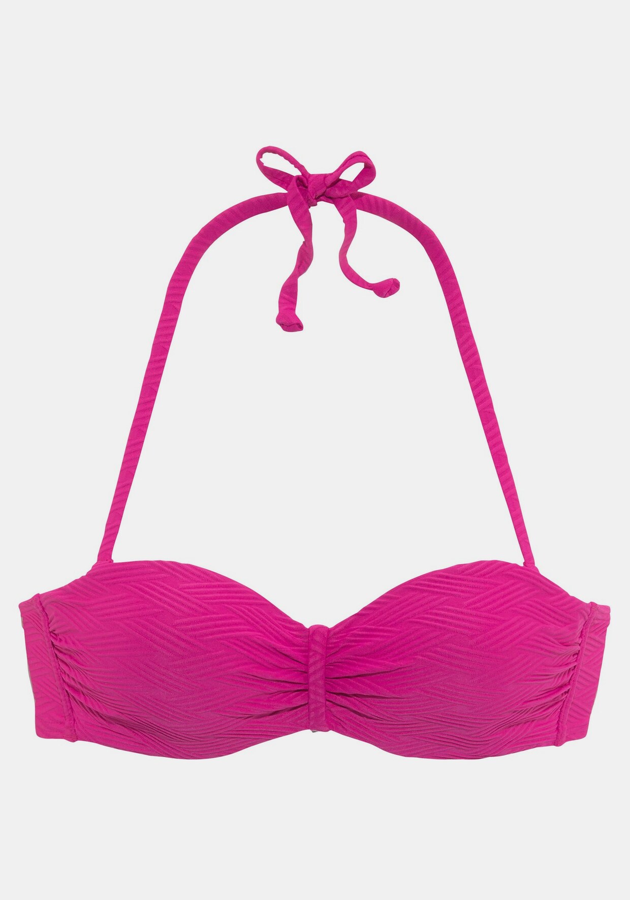 Sunseeker Bügel-Bandeau-Bikini-Top - pink