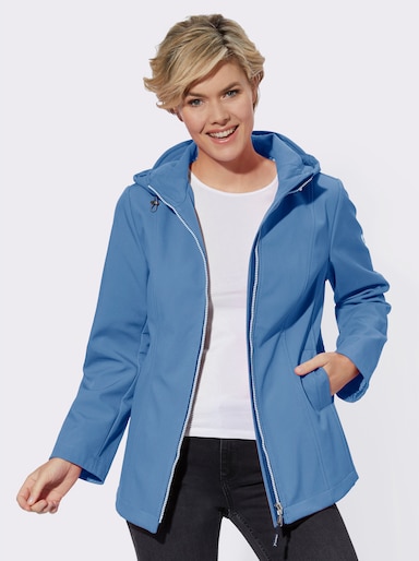 Softshell-jack - middenblauw