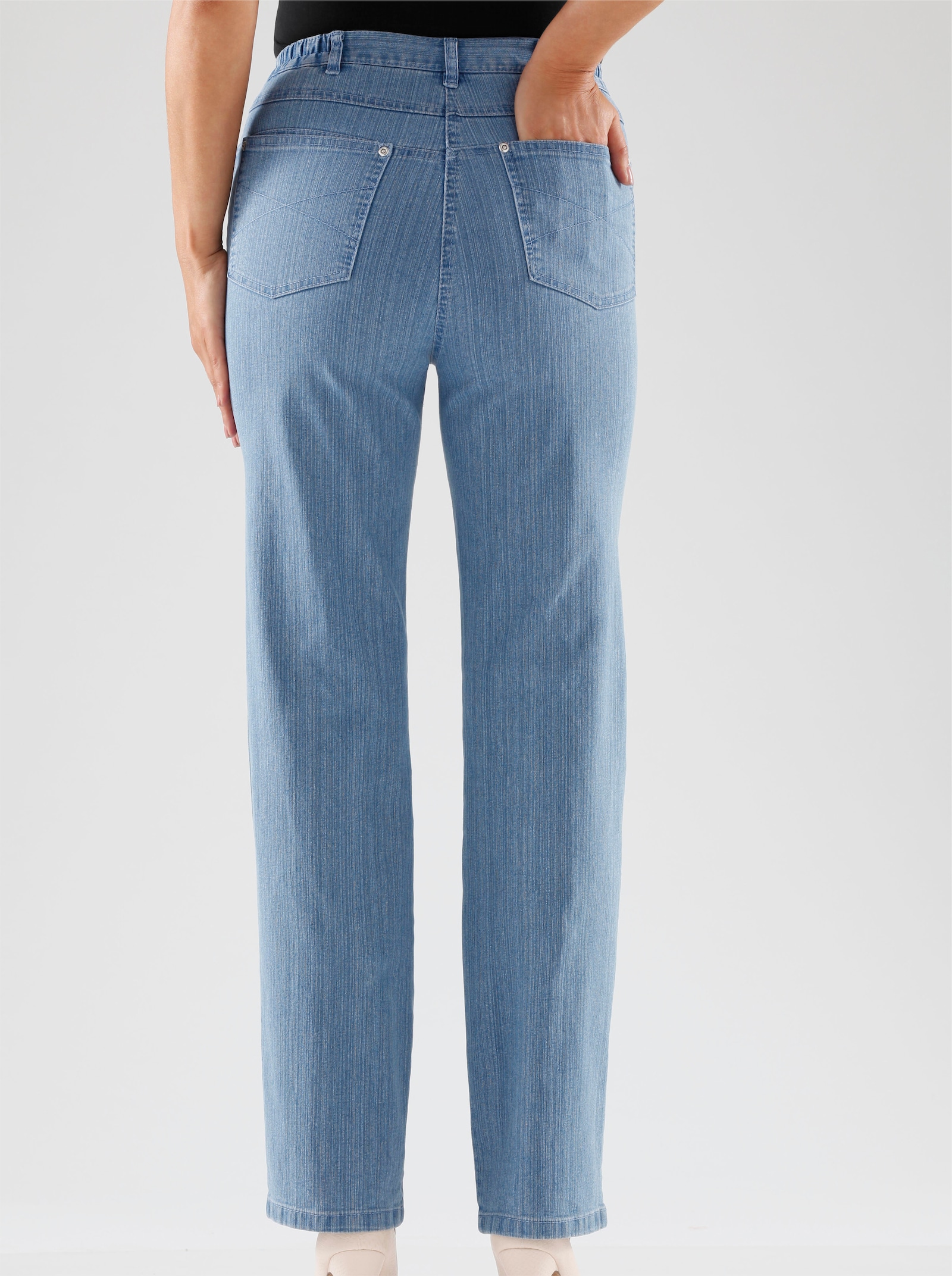 Jeans aus formstabiler Stretch-Qualität - blue-bleached