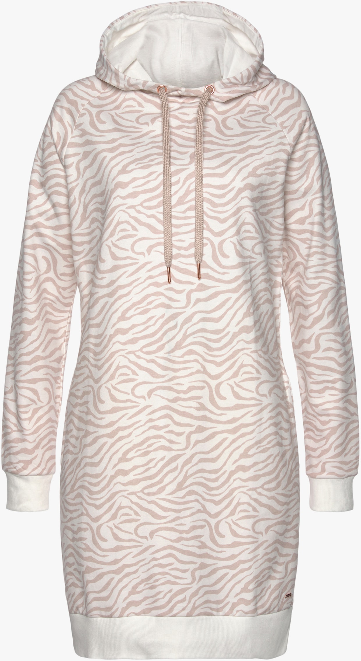 LASCANA Robe en matière sweat - nougat-beige