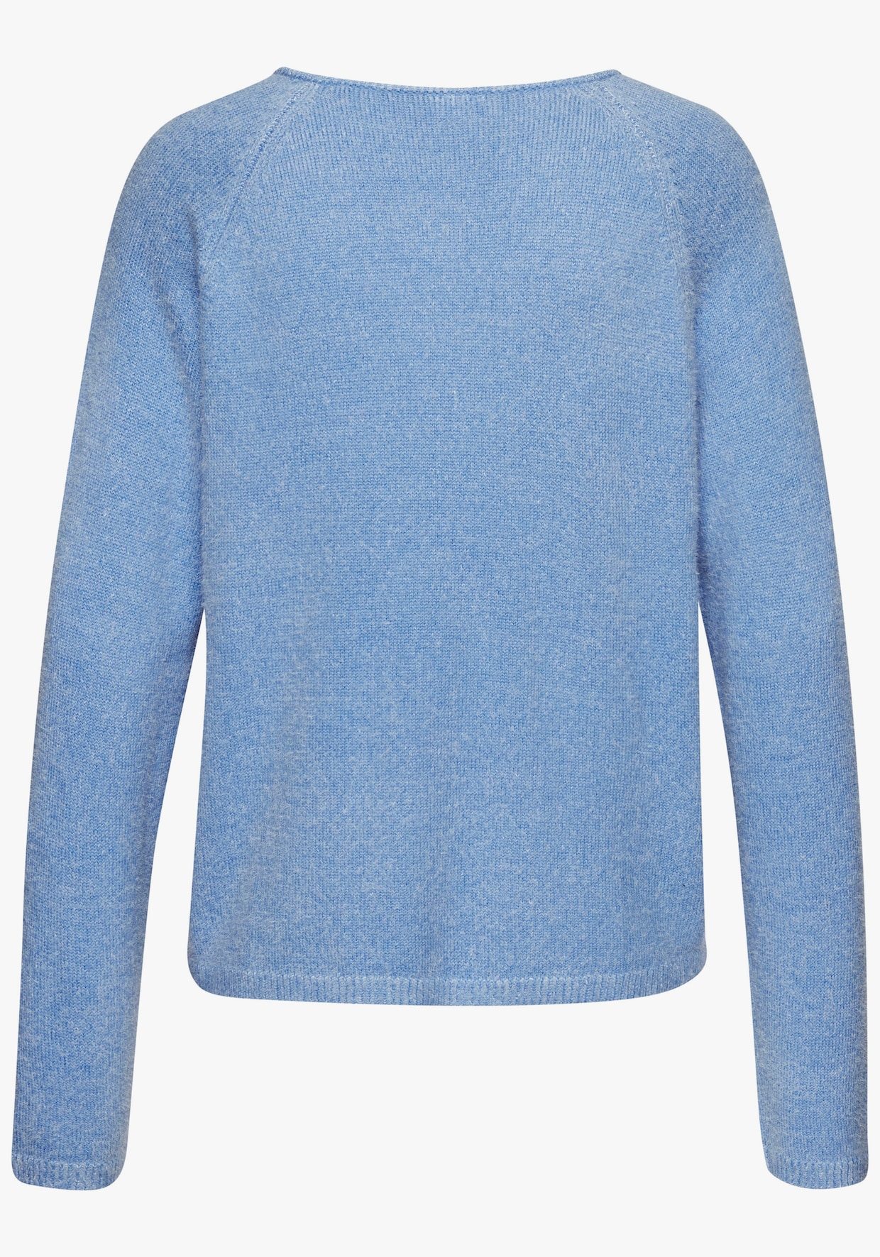 Buffalo Pullover met V-hals - blauw gemêleerd