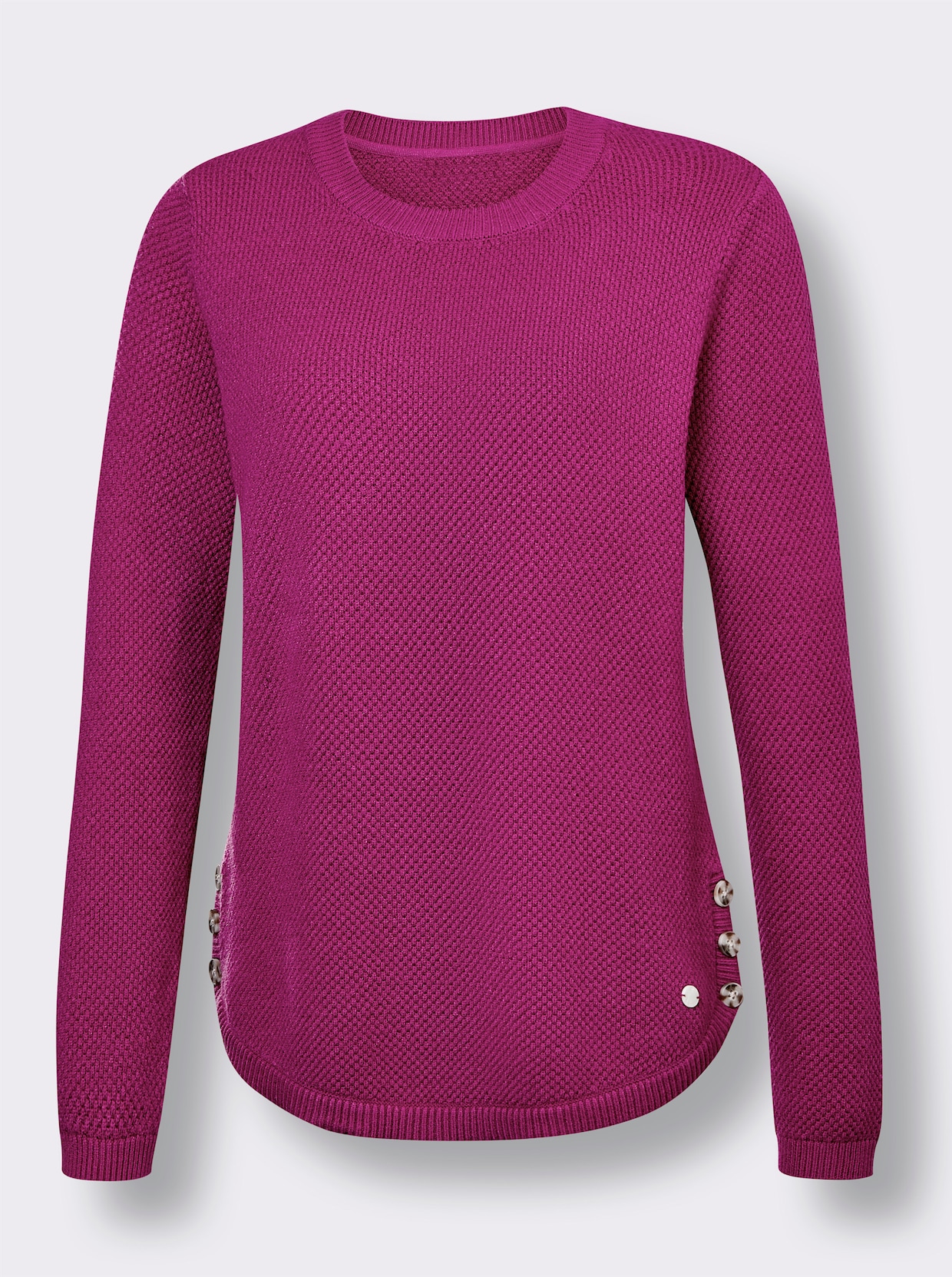 CREATION L PREMIUM Pullover van viscose en lyocell - magenta