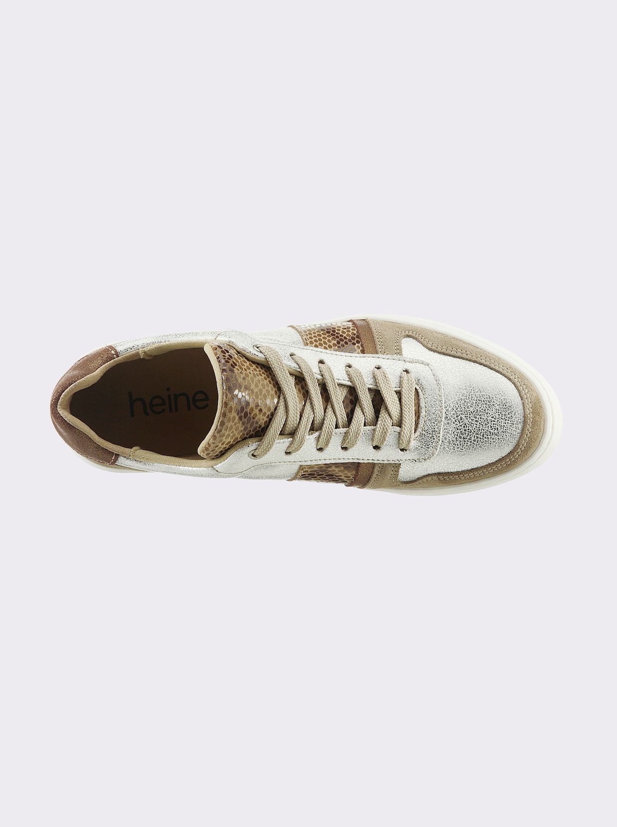 heine Sneaker - taupe-silberfarben