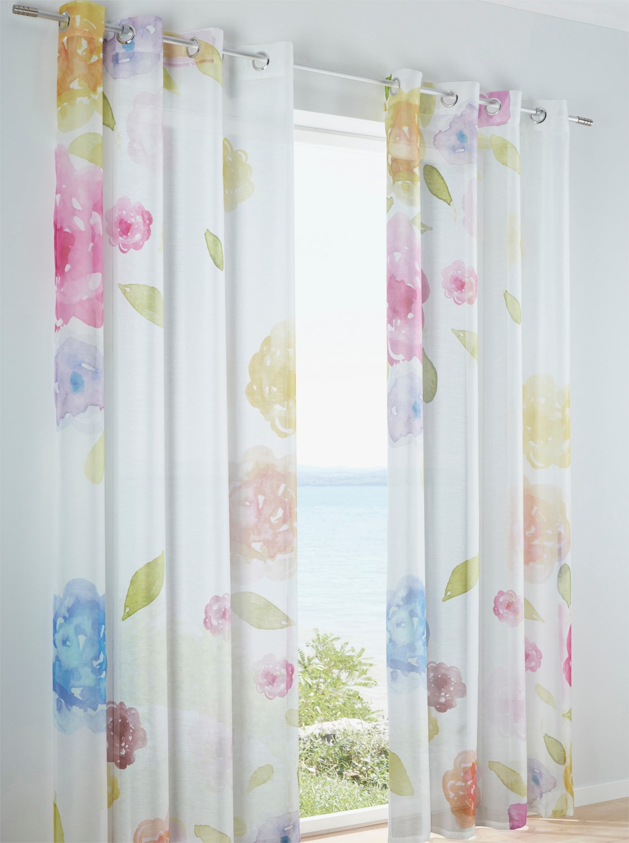 heine home Decoratieve vitrage - wit-gekleurd