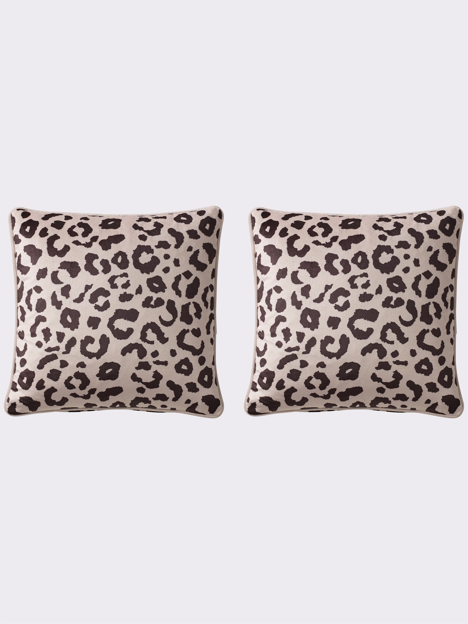 heine home Kissenhülle - beige-schwarz