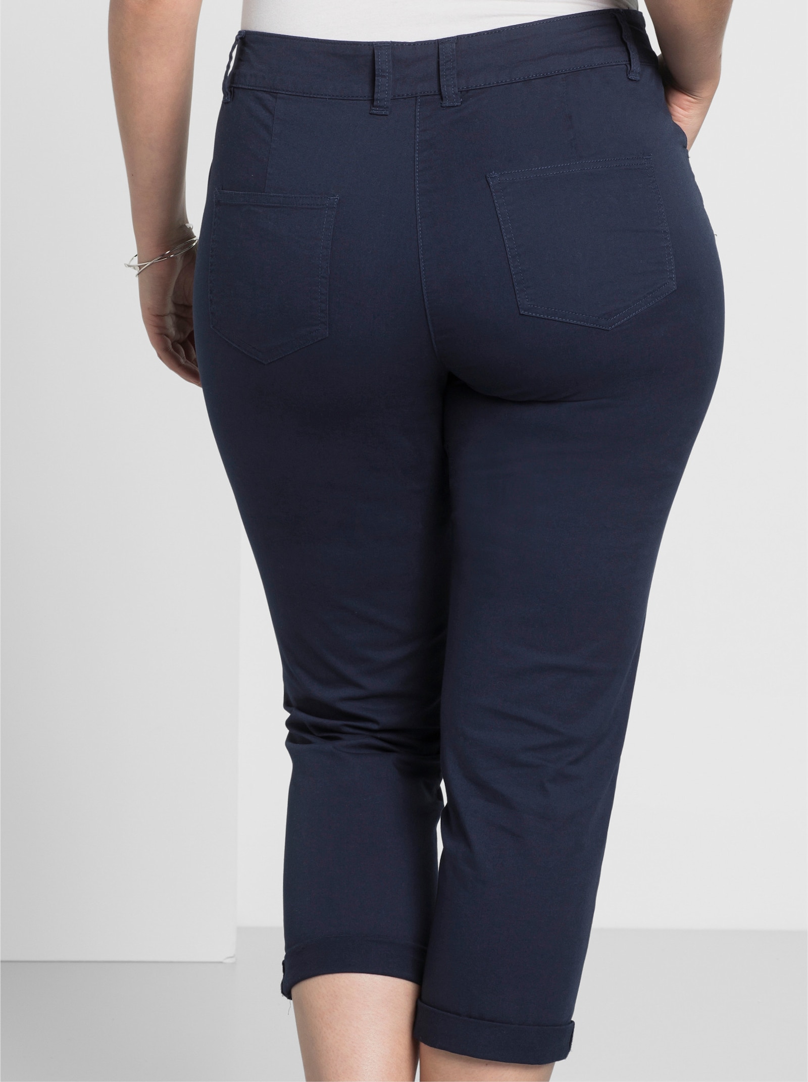 sheego 7/8-broek in smal model - marine