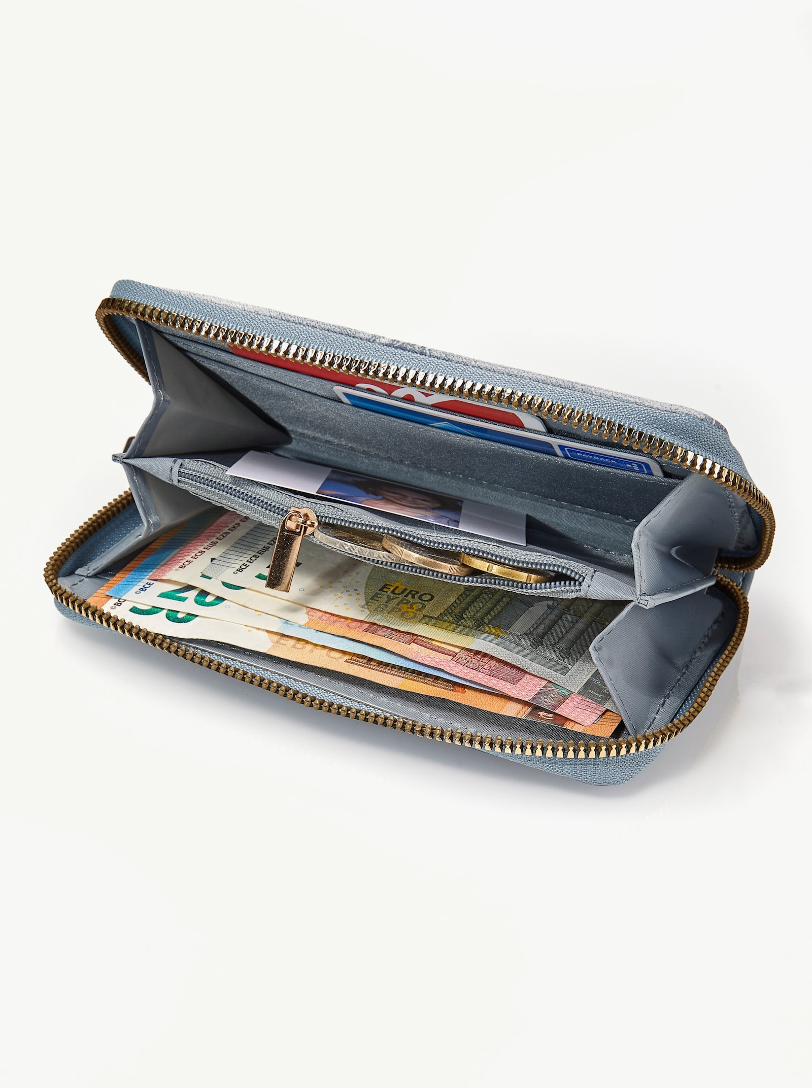 Peněženka + hodinky - modrá