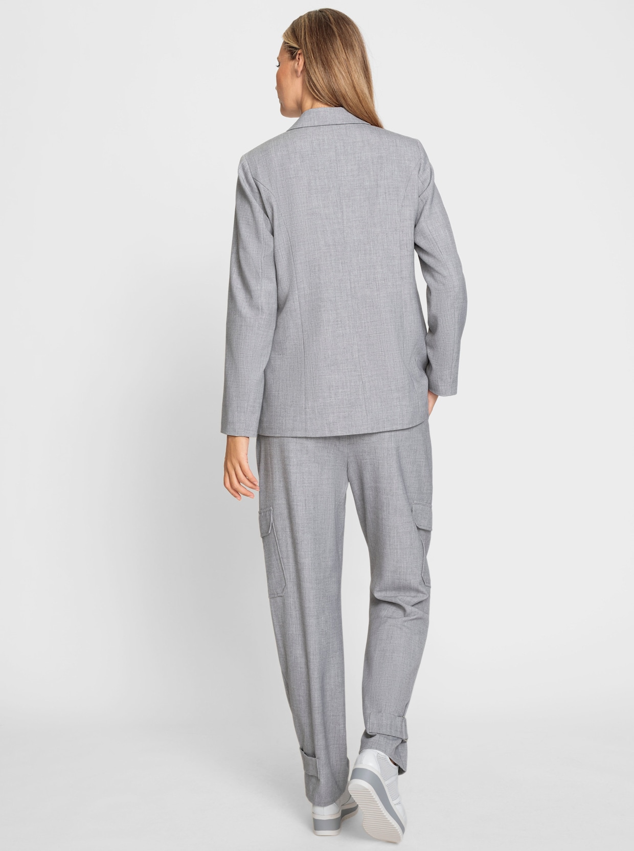 heine Tailleur pantalon - gris pierre chiné