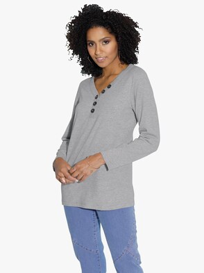 Shirt - grau-meliert