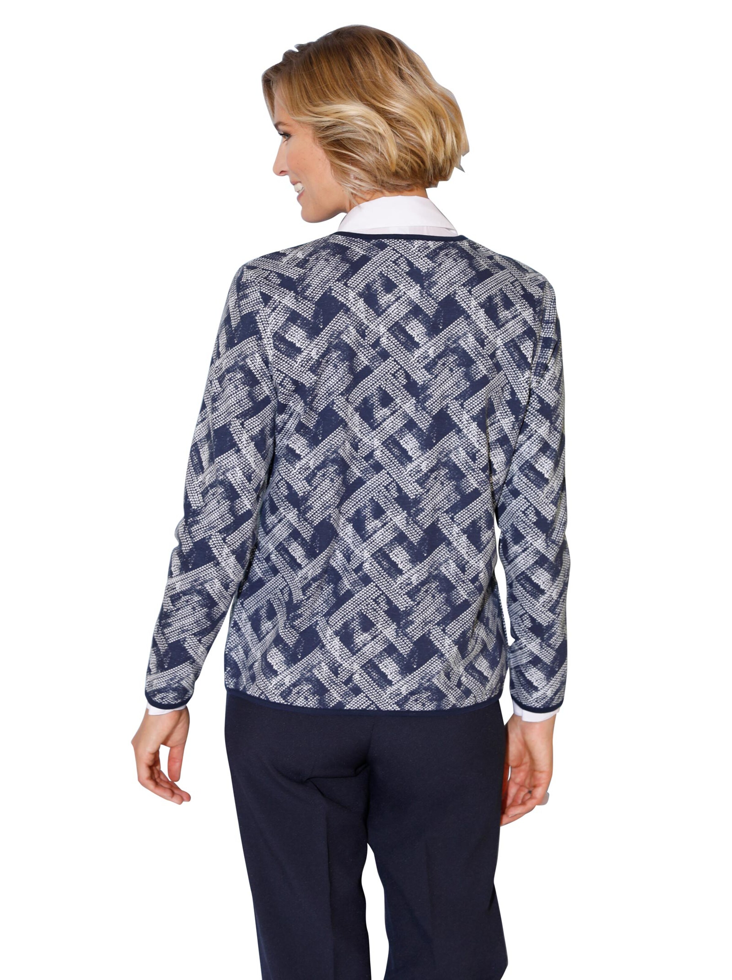 Blazer - marine-gemustert