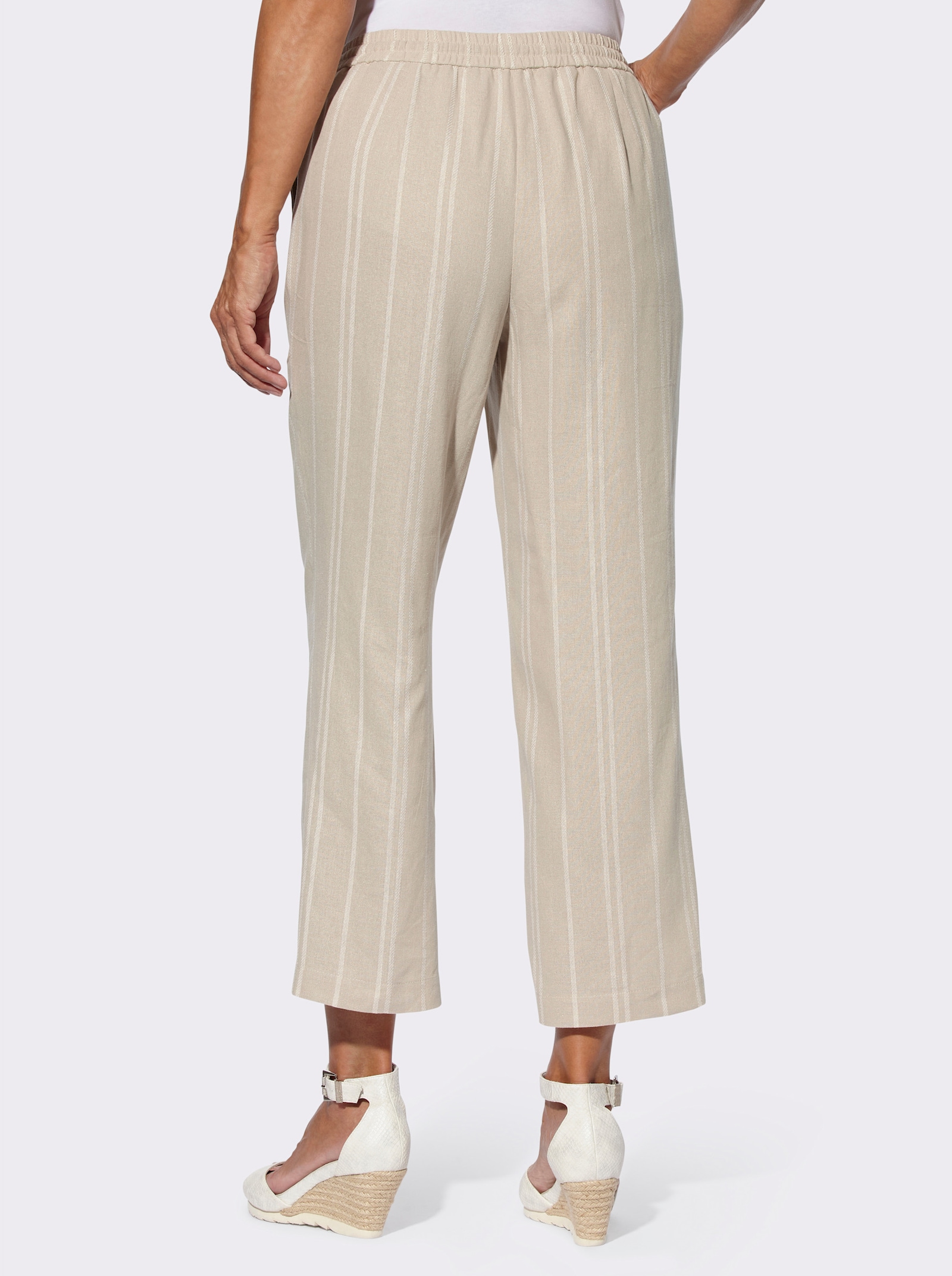 Culotte mit Jacquard-Streifen - sand-gestreift