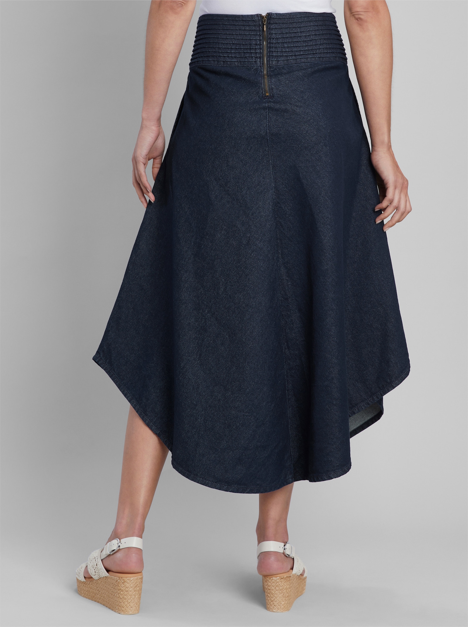heine Jeansrock mit breitem Dehnbund - dark blue