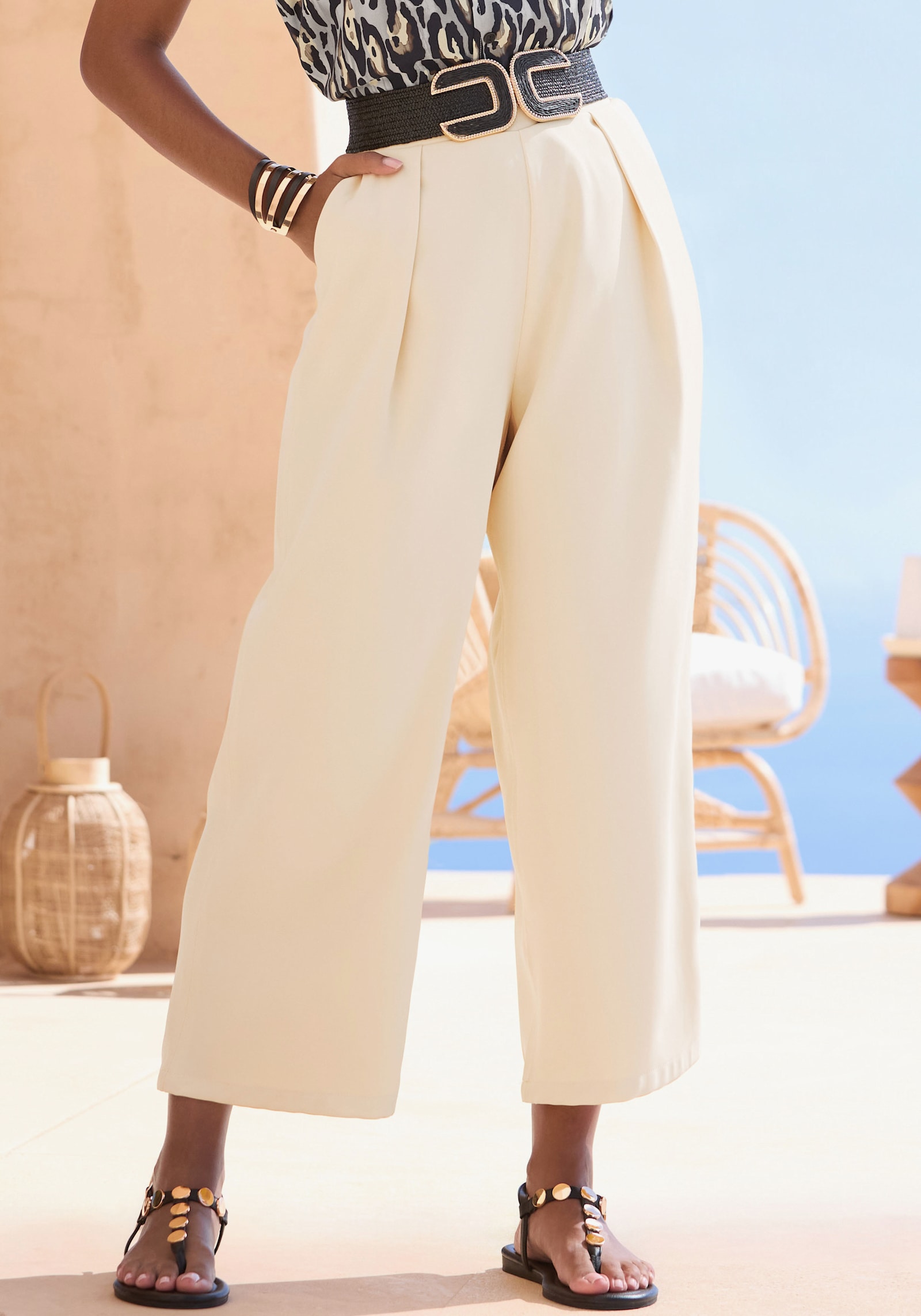 LASCANA 7/8-Hose - hellgelb