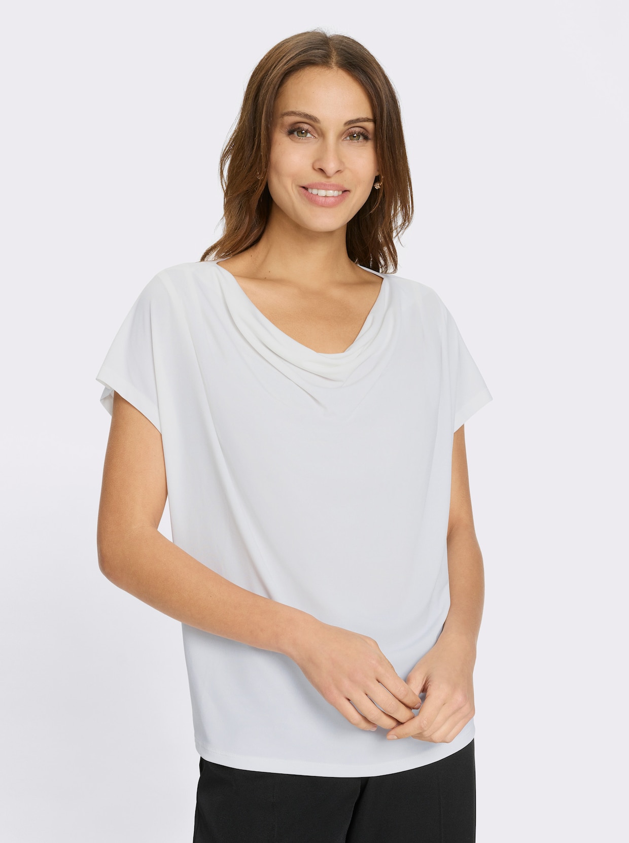 Wasserfallshirt - ecru