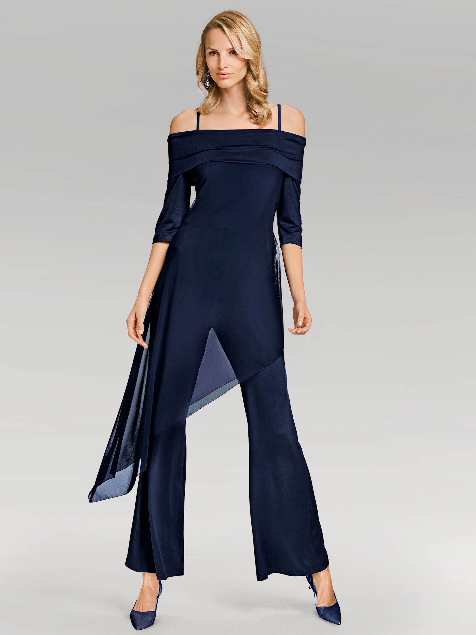 heine Combinaison avec encolure Carmen - bleu nuit