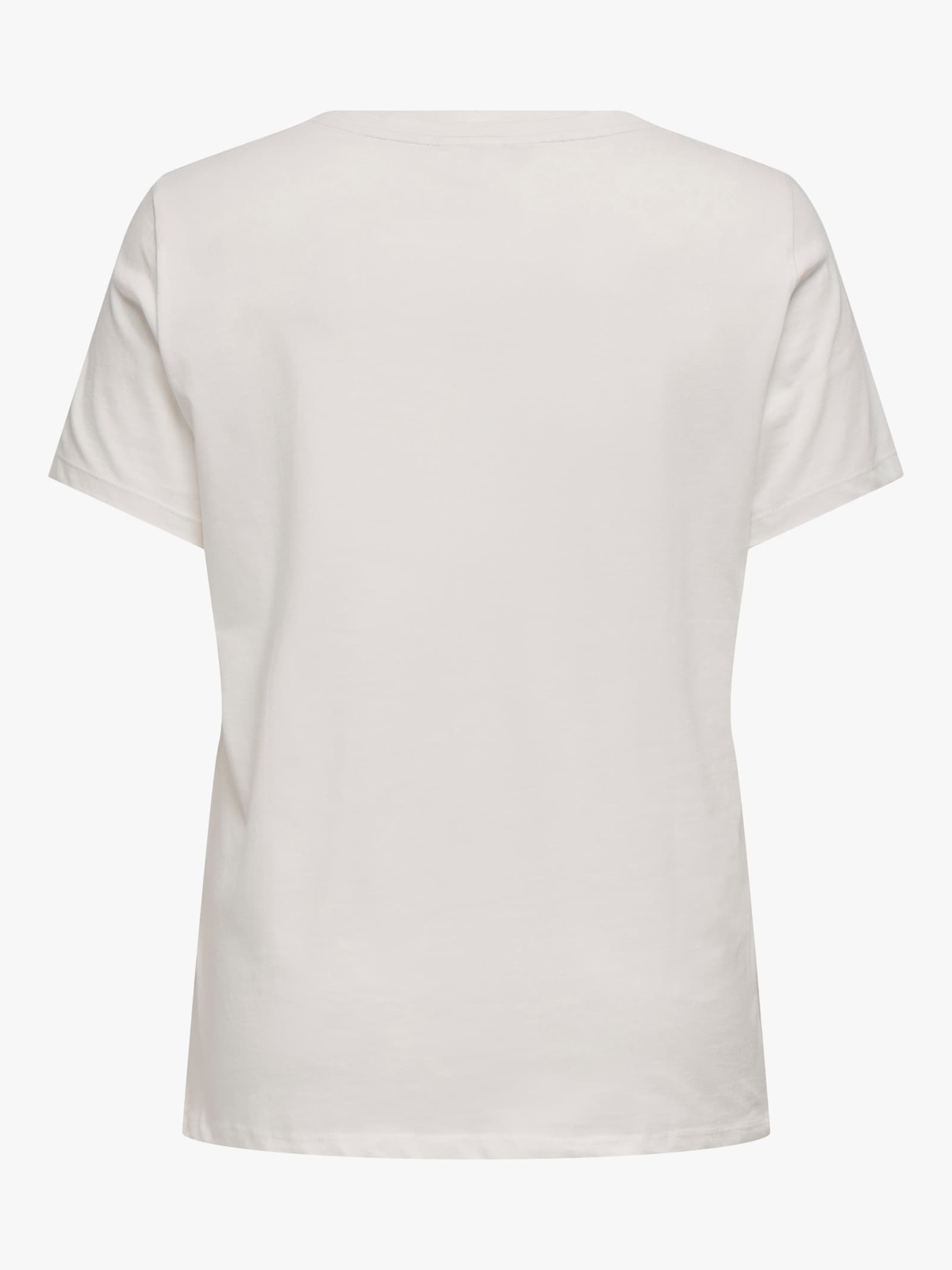 ONLY CARMAKOMA Kurzarmshirt - cloud dancer print:living the dream
