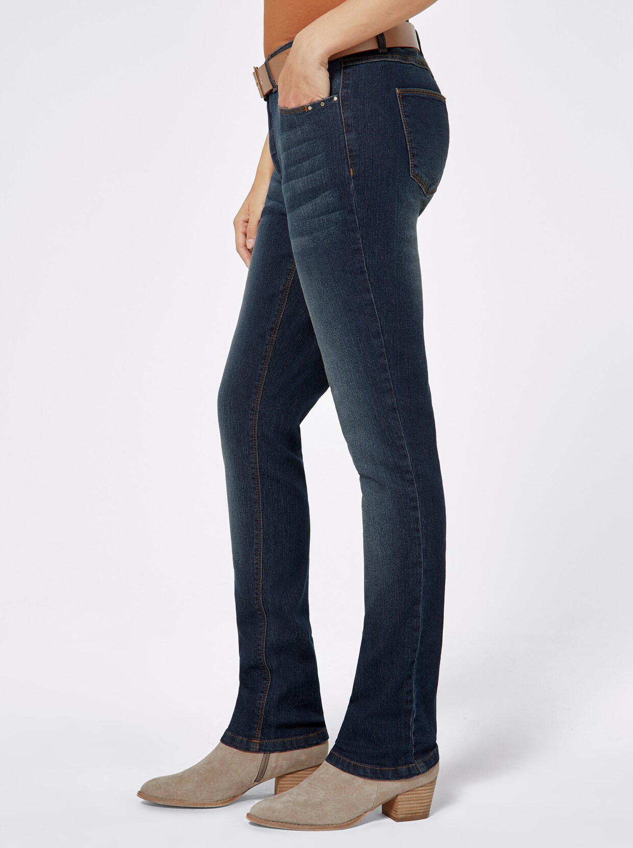 Rechte jeans - dark-blue