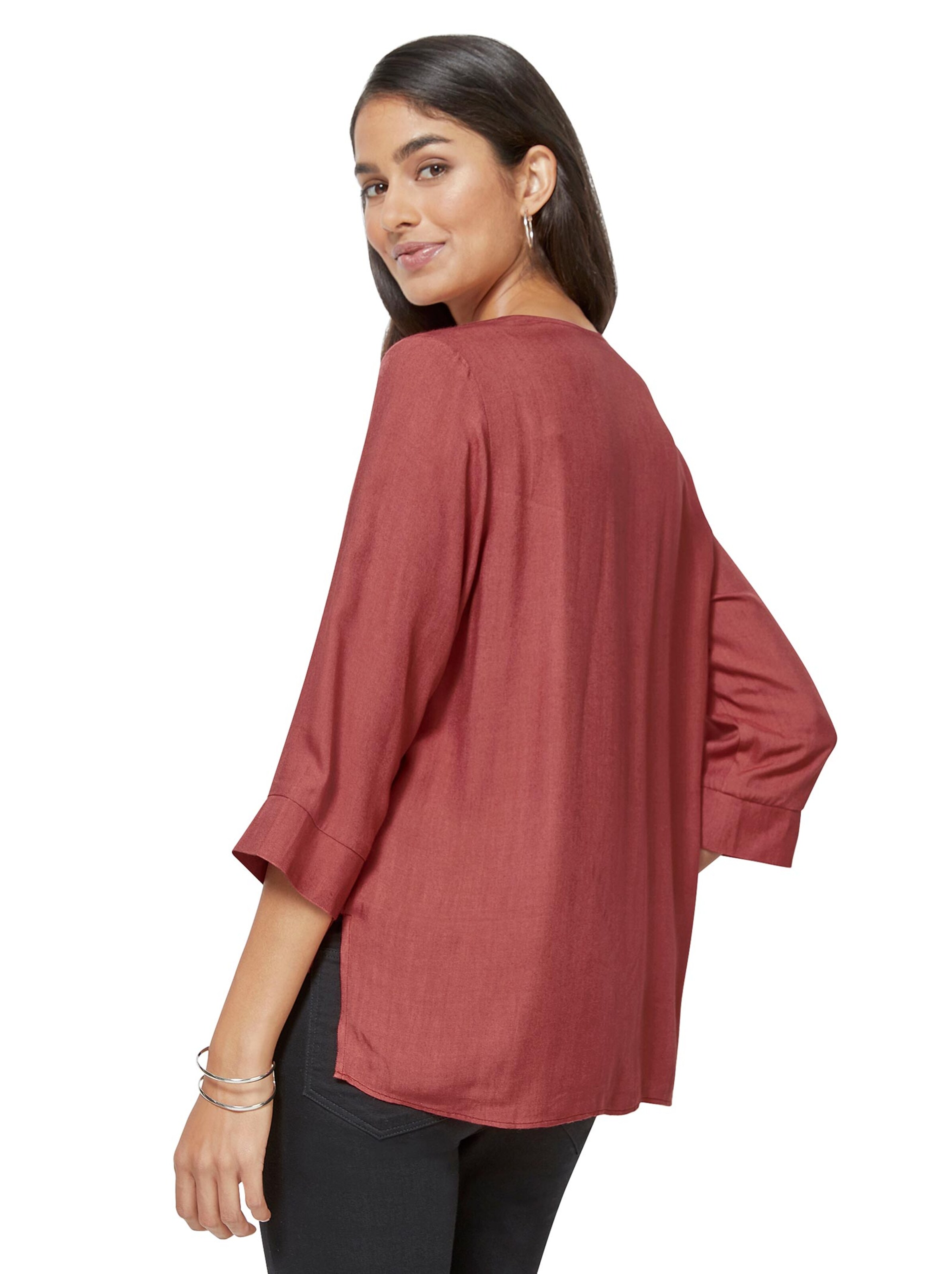 Bluse - rostrot