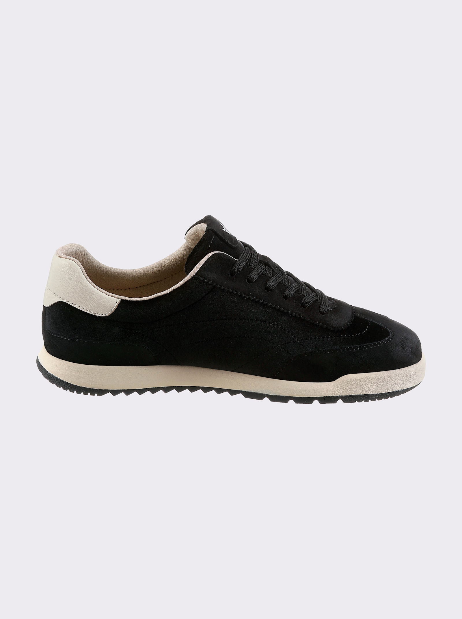 Caprice Sneaker mit Velours- & Glattleder - schwarz
