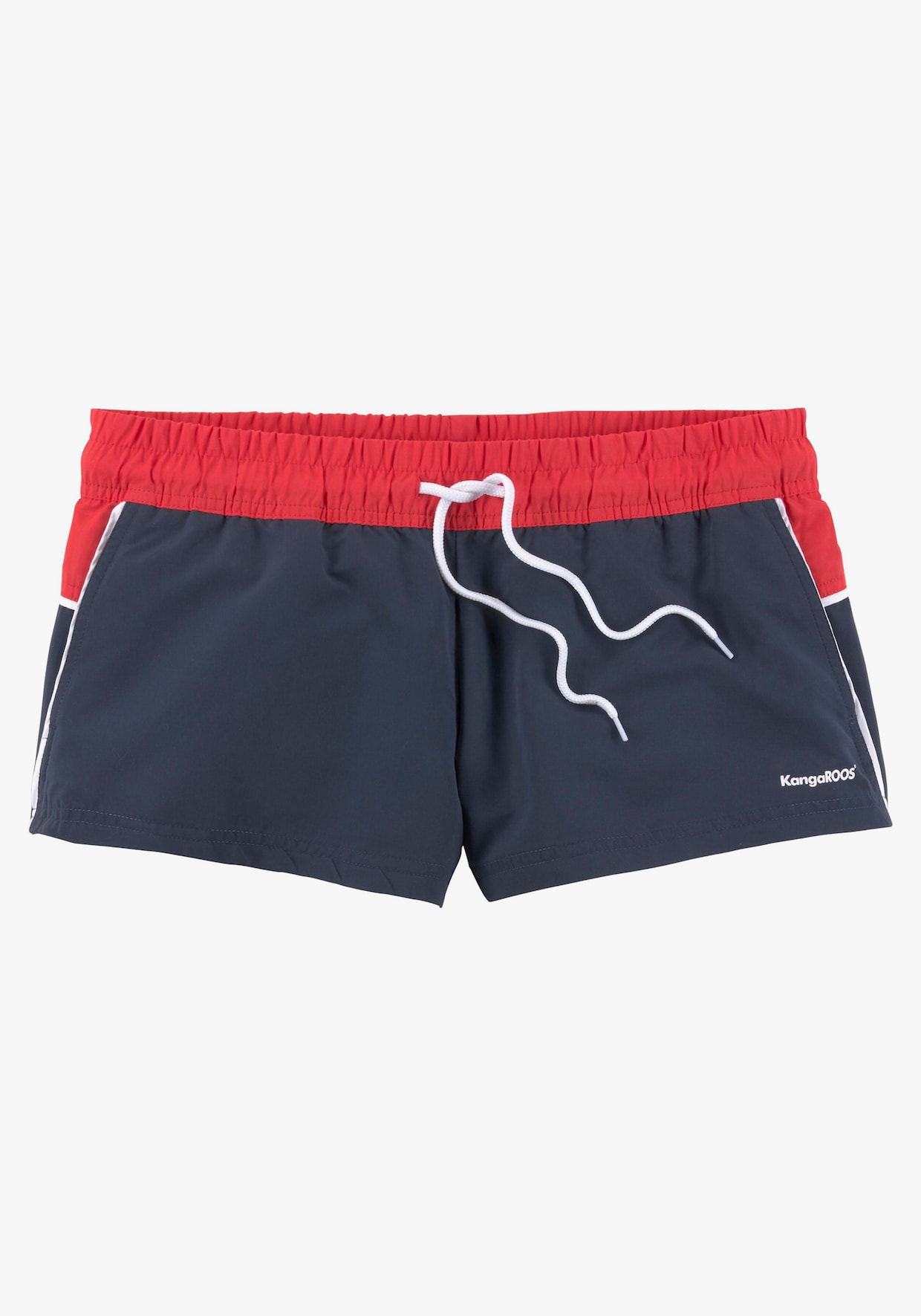 KangaROOS Short de bain - marine-rouge clair