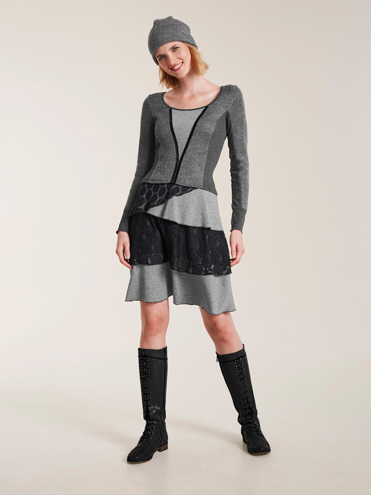 heine Jersey-Kleid - schwarz