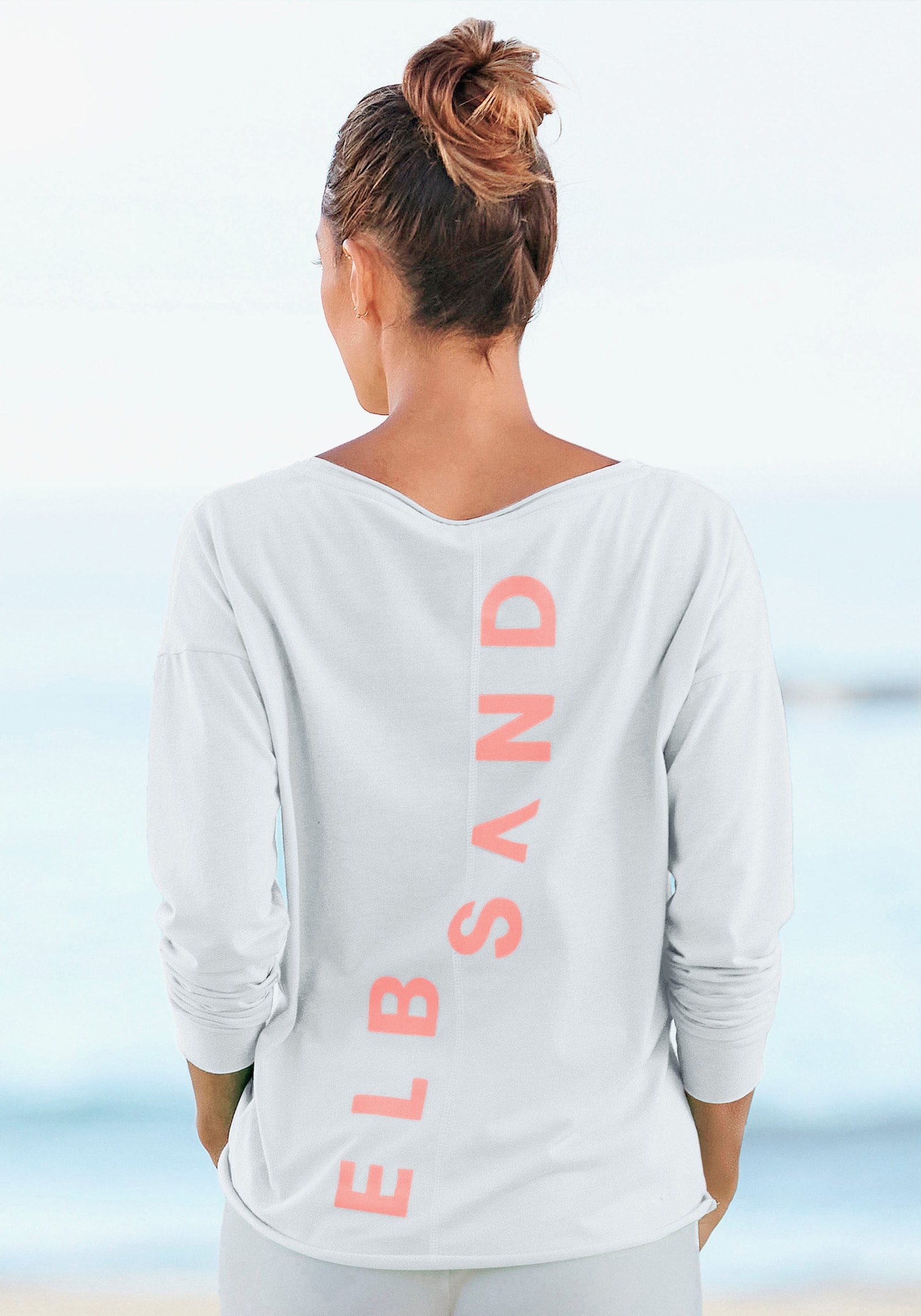 Elbsand Langarmshirt - weiß