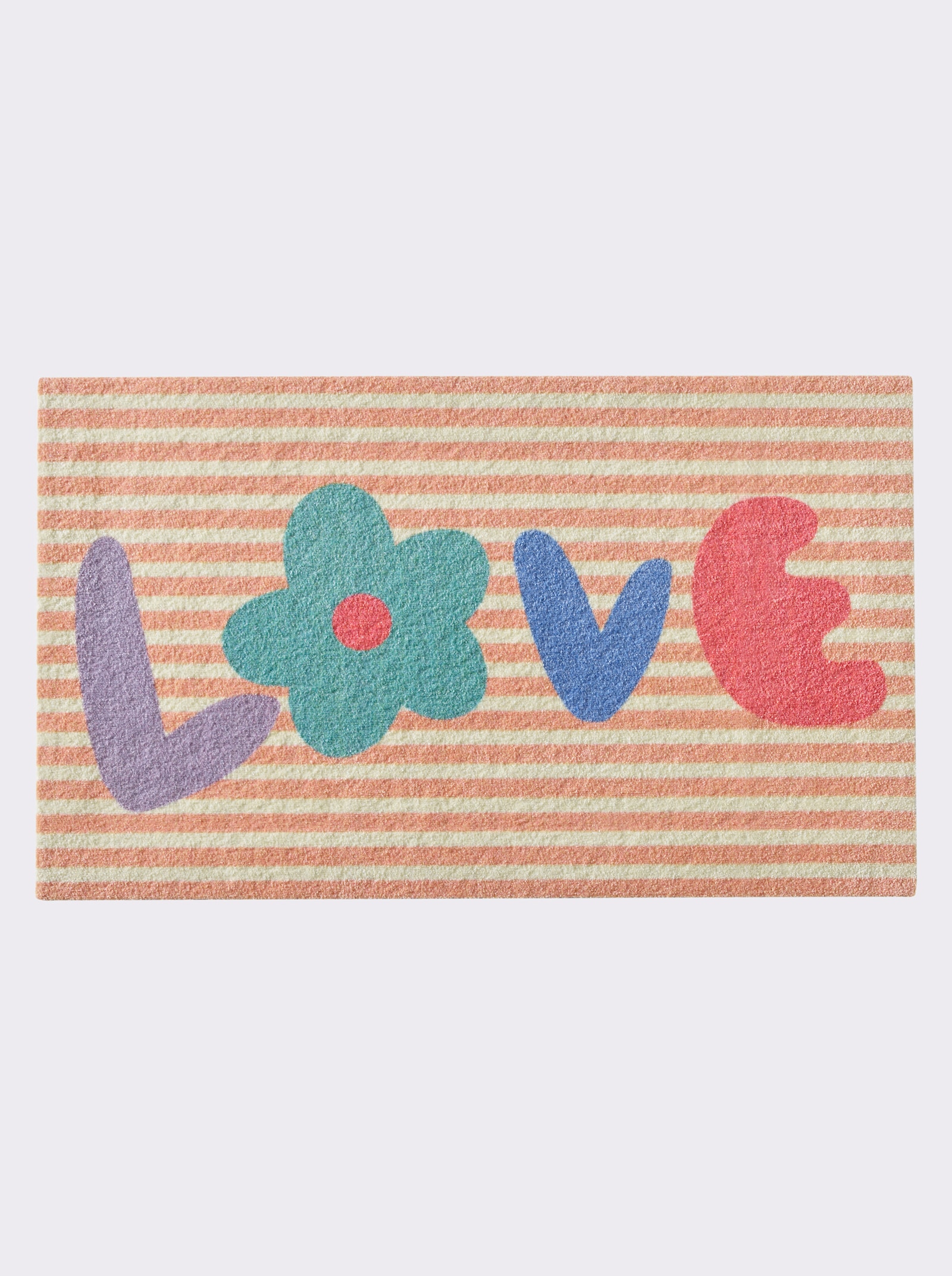 wash+dry by Kleen-Tex Fußmatte - apricot-ecru-bedruckt