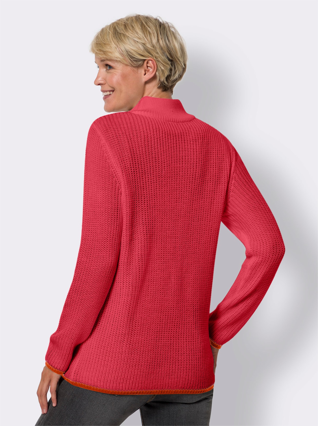 Langarm-Pullover - pink