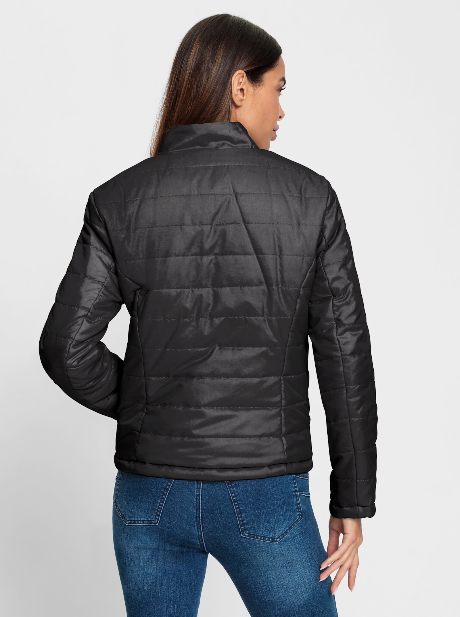 heine Wendejacke mit Wattierung - schwarz-rot