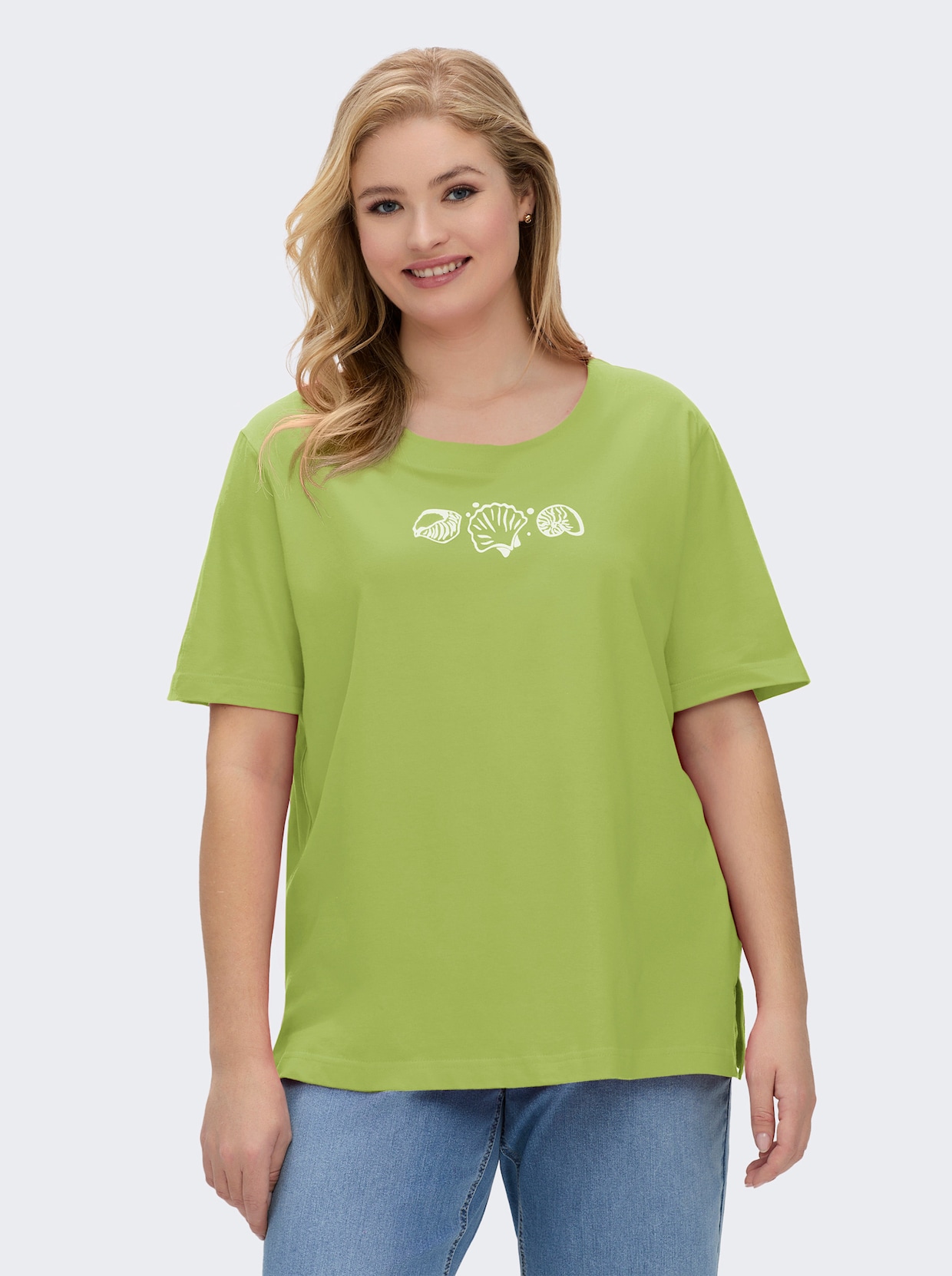 Kurzarmshirt - pistazie