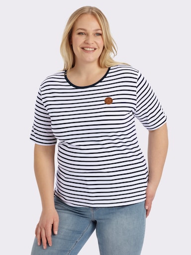 Shirt im Streifenmuster - marine-weiß-gestreift