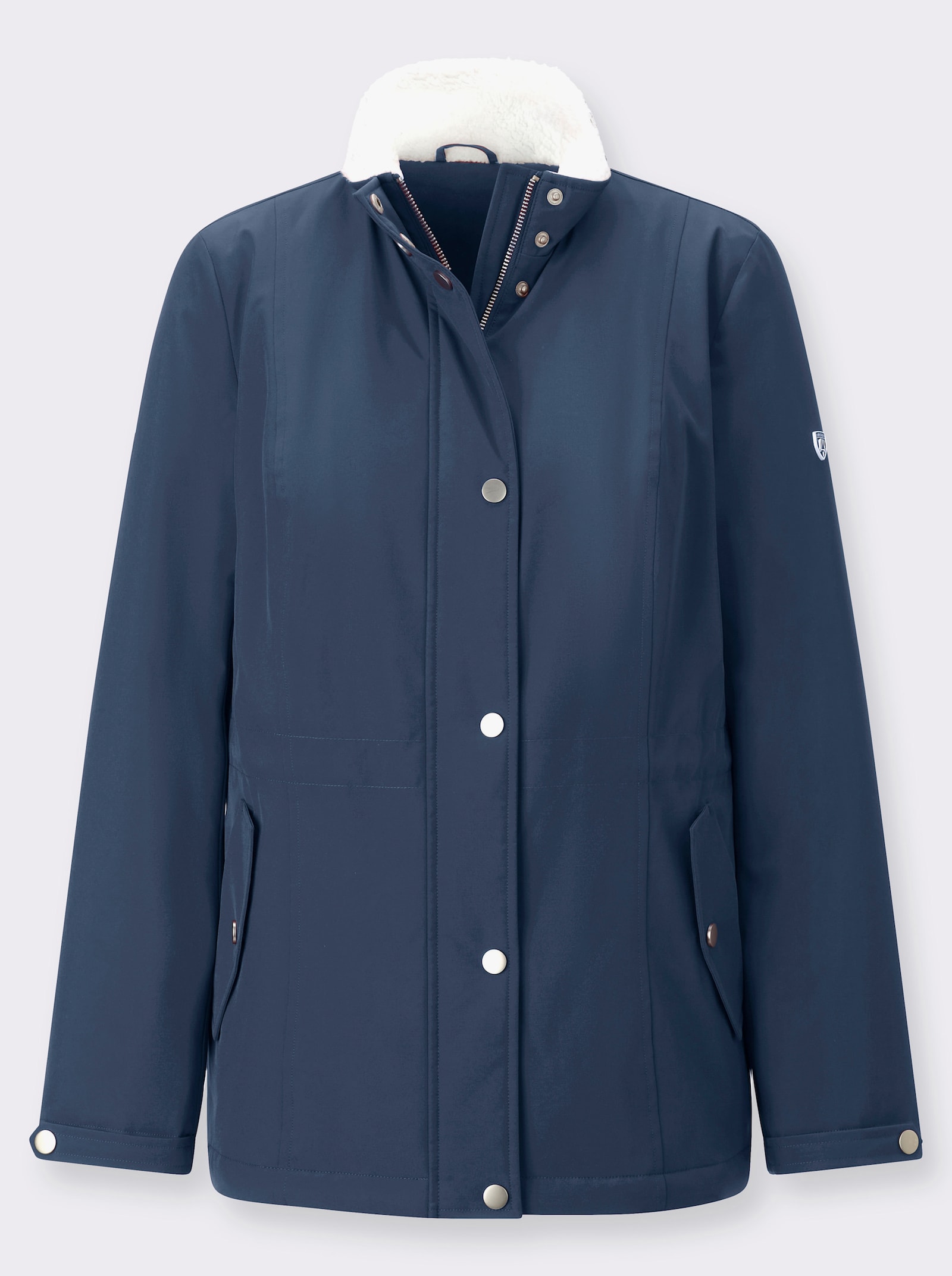 Jacke mit Teddyfleece-Futter - dunkelblau