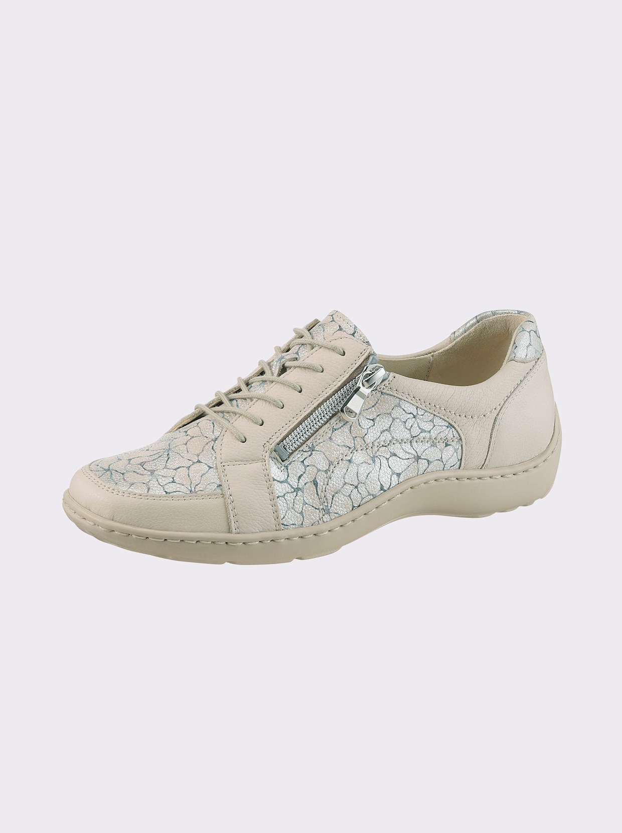 Waldläufer Schnürschuh - beige-silberfarben