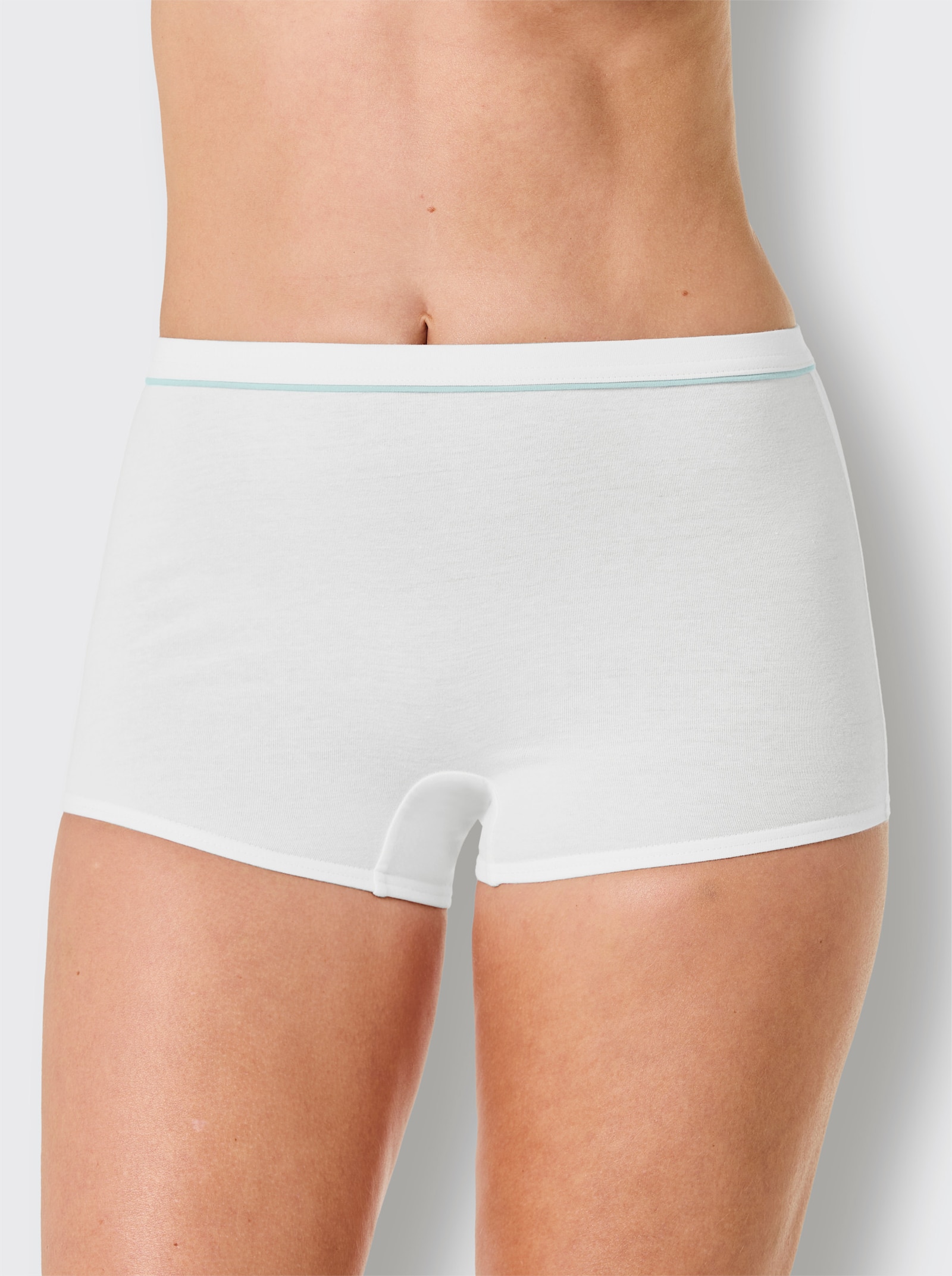 wäschepur Panty - 5x weiss-mint + 5x weiss-zitrone