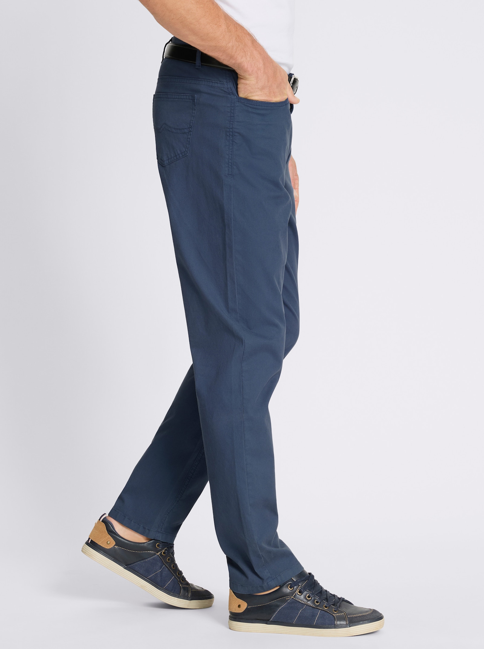 Hose in Cord-Qualität - jeansblau