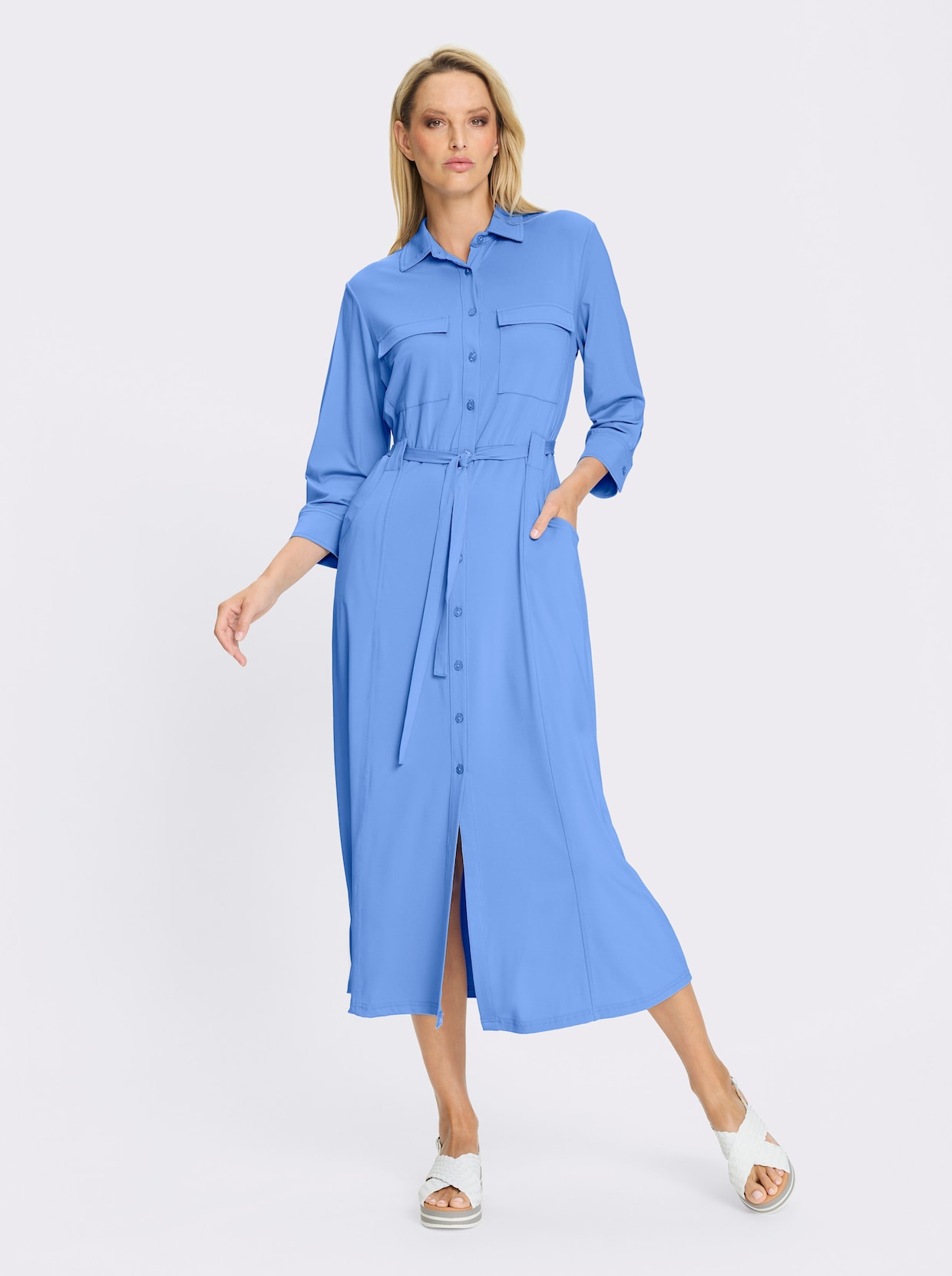 heine Jerseykleid - himmelblau