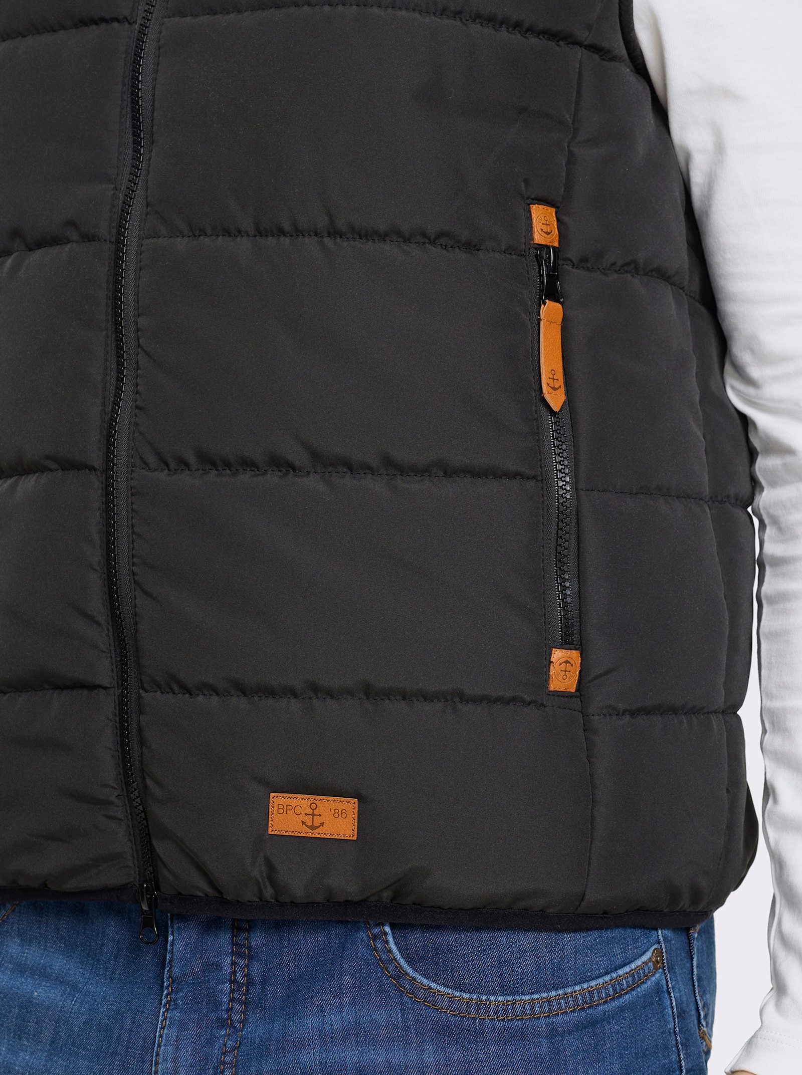 Marco Donati Steppweste mit Kapuze - schwarz