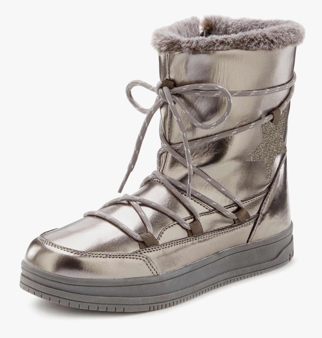 LASCANA Winterboots - grau / silberfarben