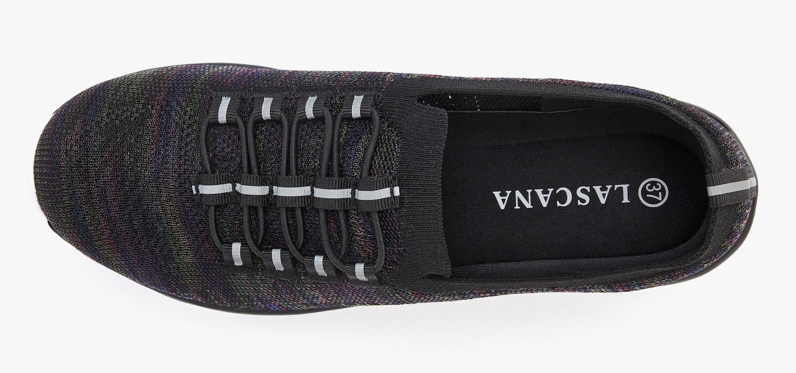 LASCANA Sneaker - schwarz meliert