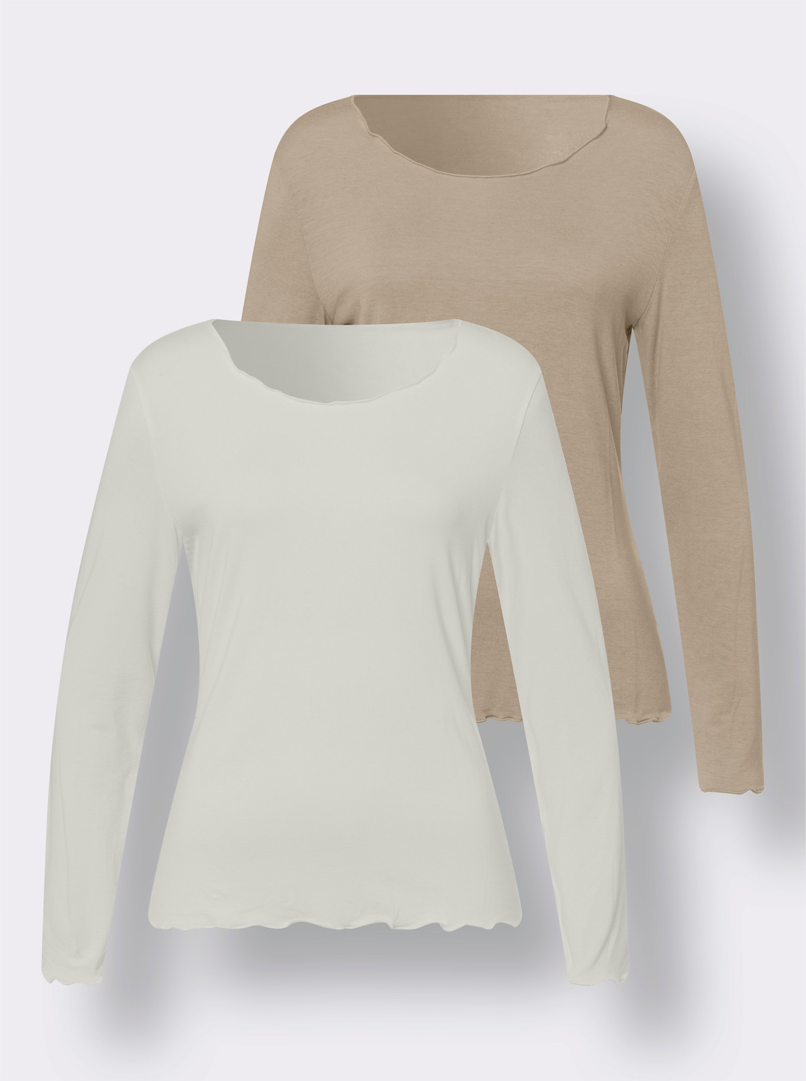 heine Shirt-Set in Viskose-Qualität - beige-ecru