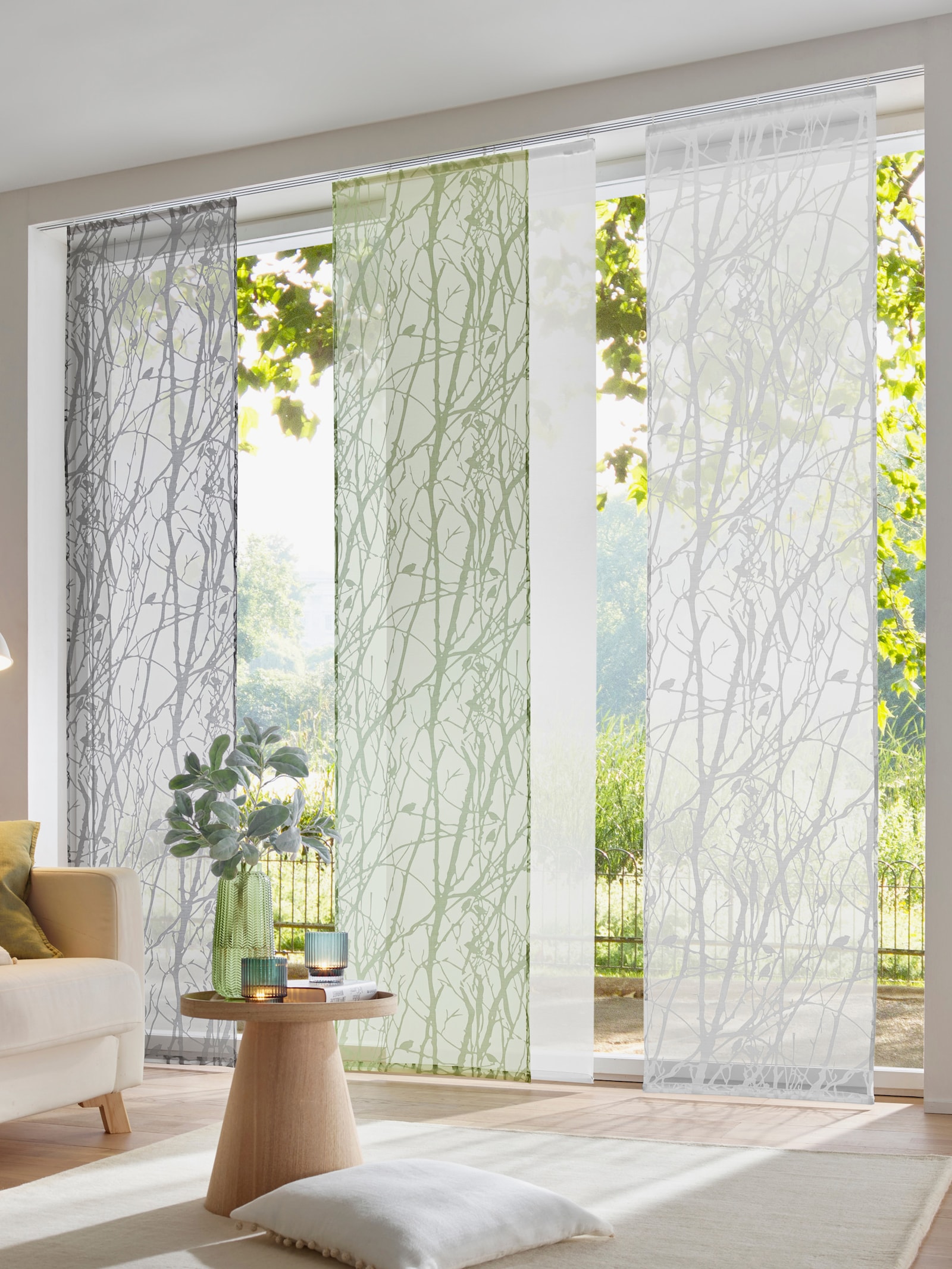 heine home Schiebevorhang - grau