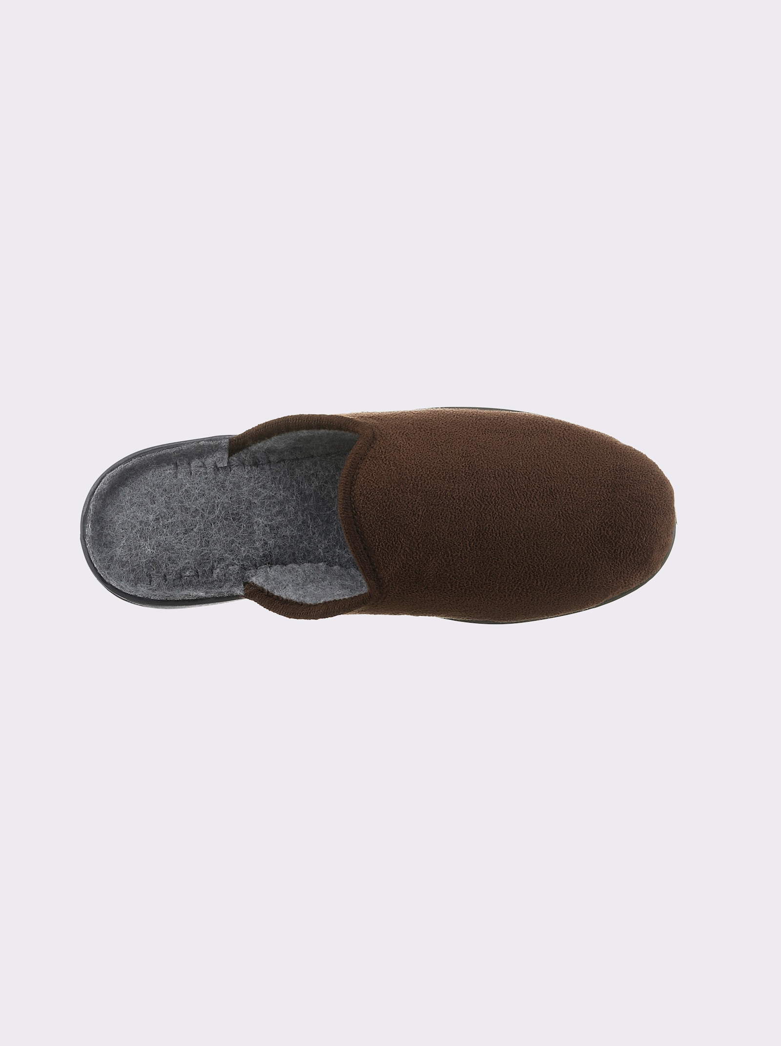 Pantoffel im preiswerten Doppelpack - braun-kariert