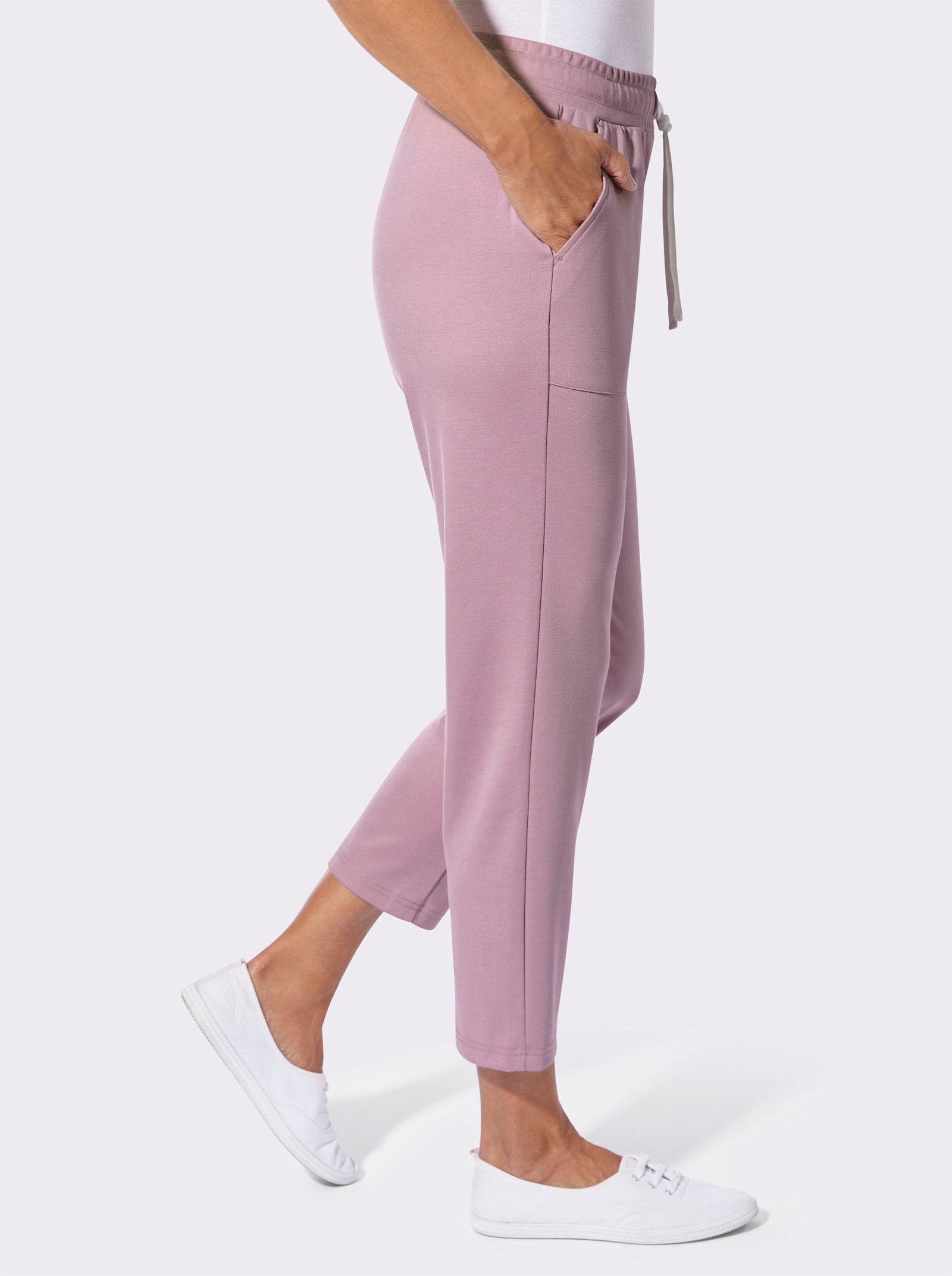 Jerseyhose in formstabiler Qualität - mauve