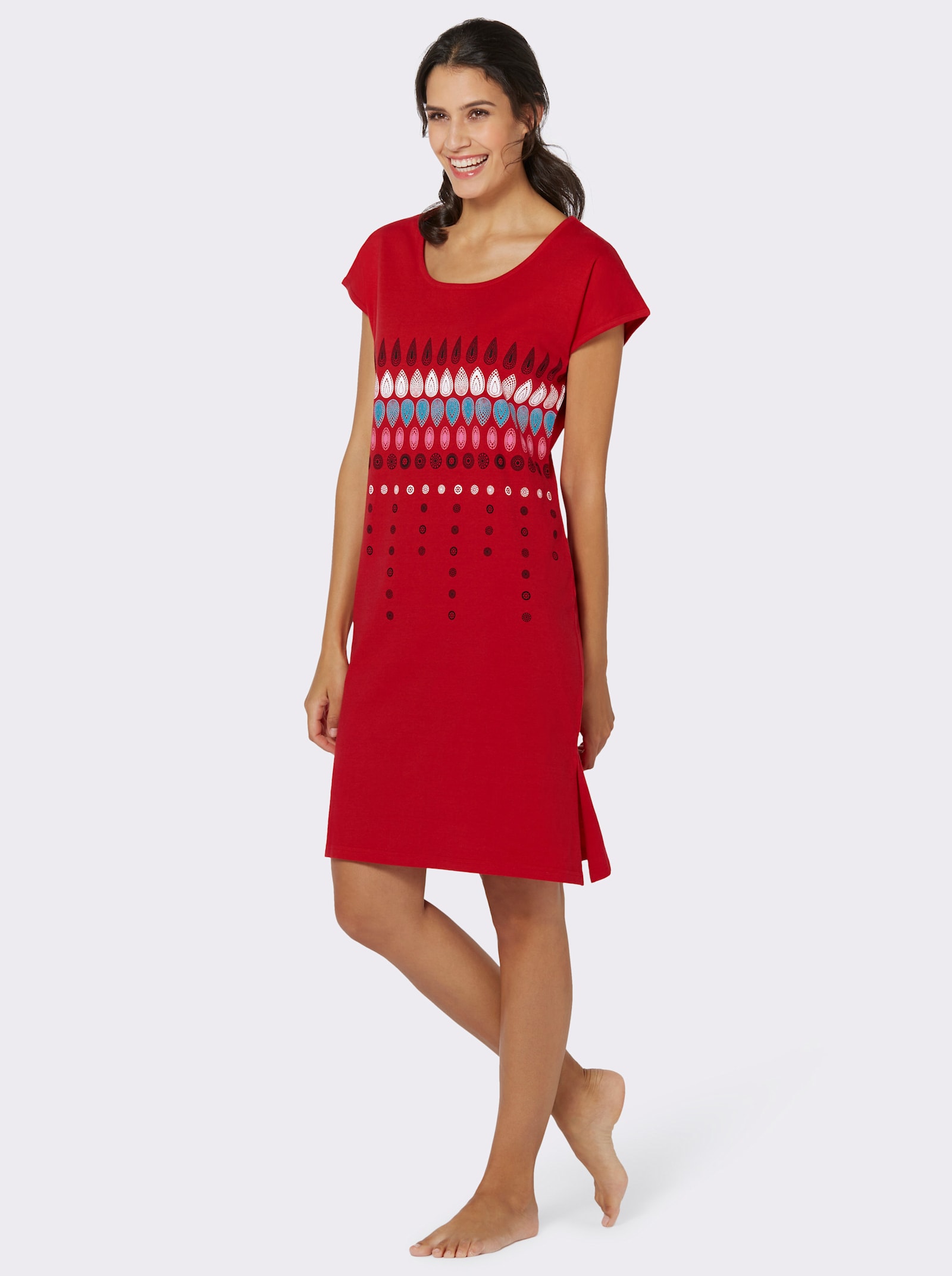 Top Ten Sommerkleid im Doppelpack - marine + rot
