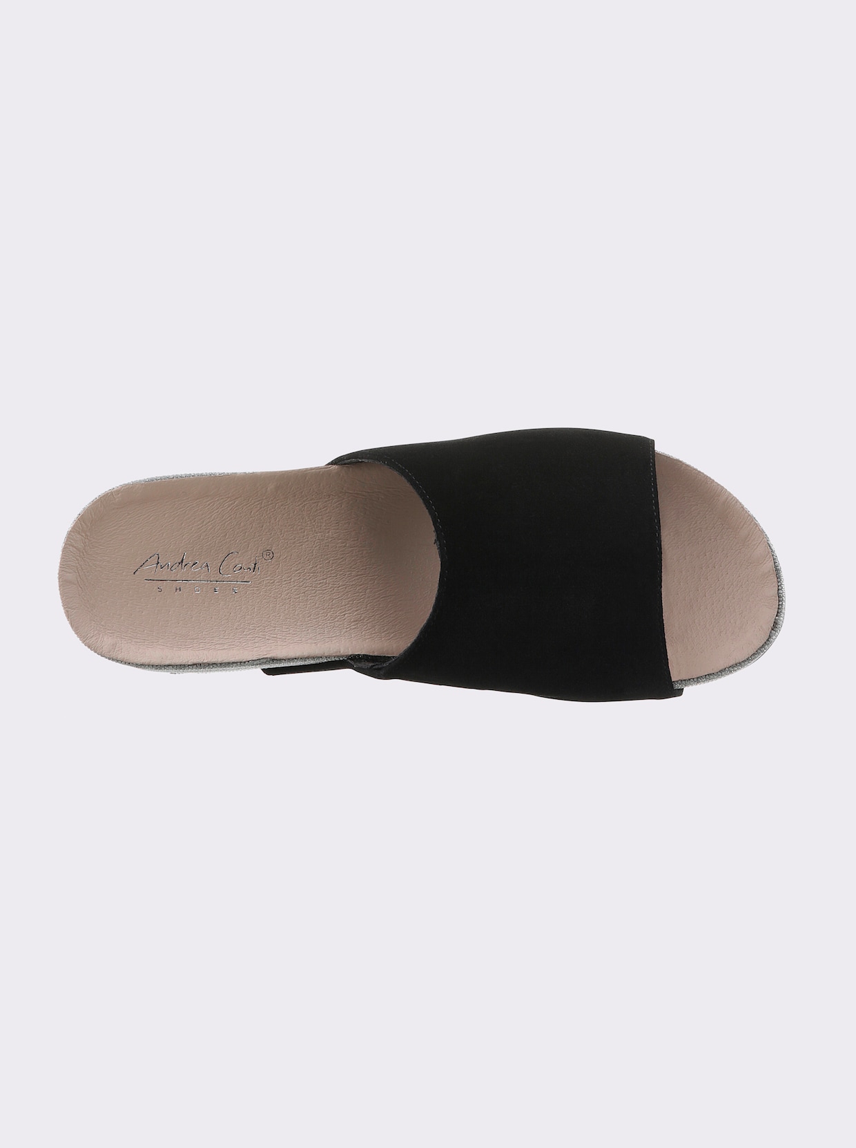 Andrea Conti slippers - zwart/metallic