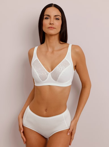 Naturana Komfort-BH ohne Bügel mit 2-geteilten Cups - ecru