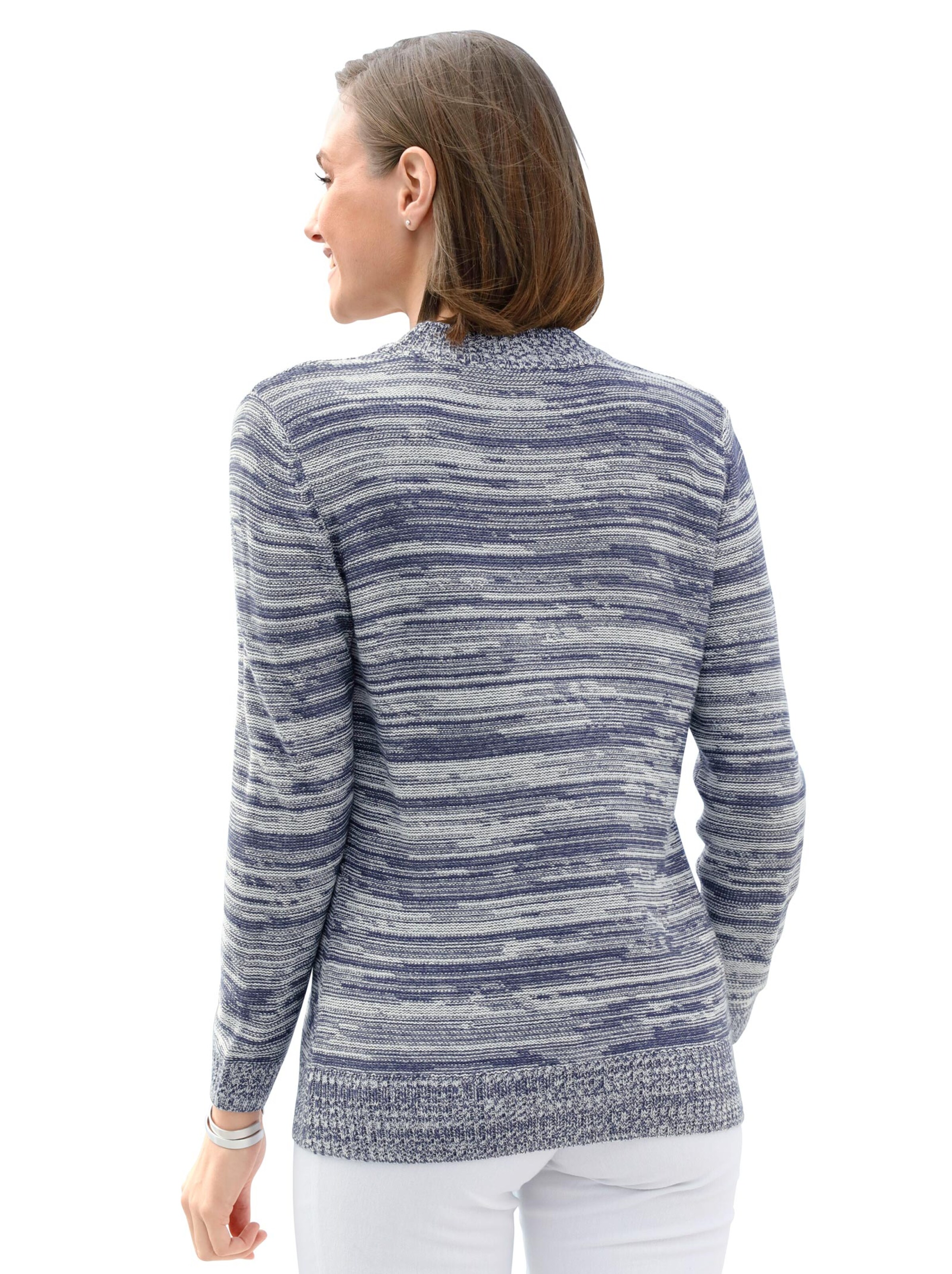 Pullover - jeansblau-meliert