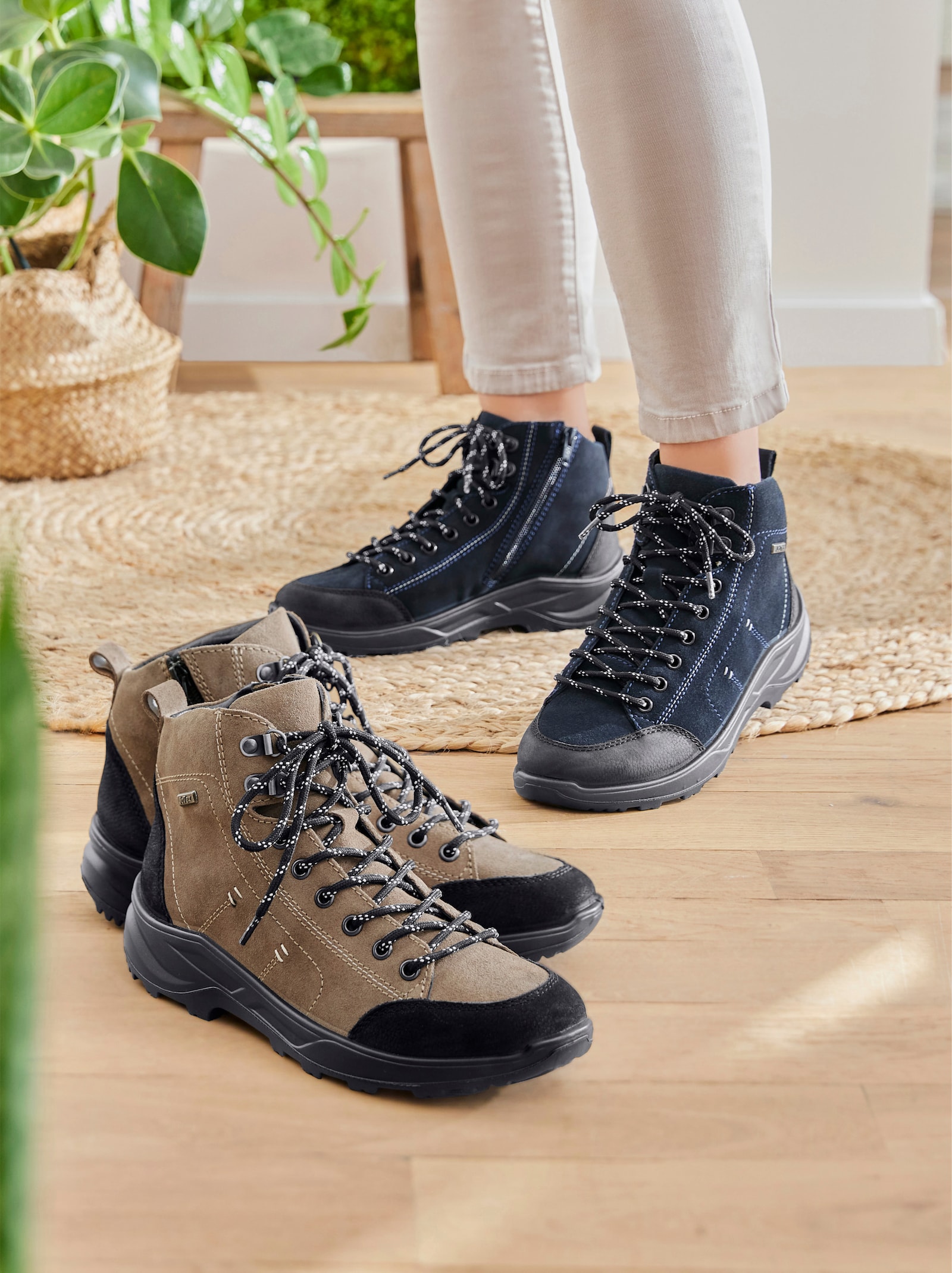 Jomos Stiefelette wasserabweisend und weich gepolstert - beige