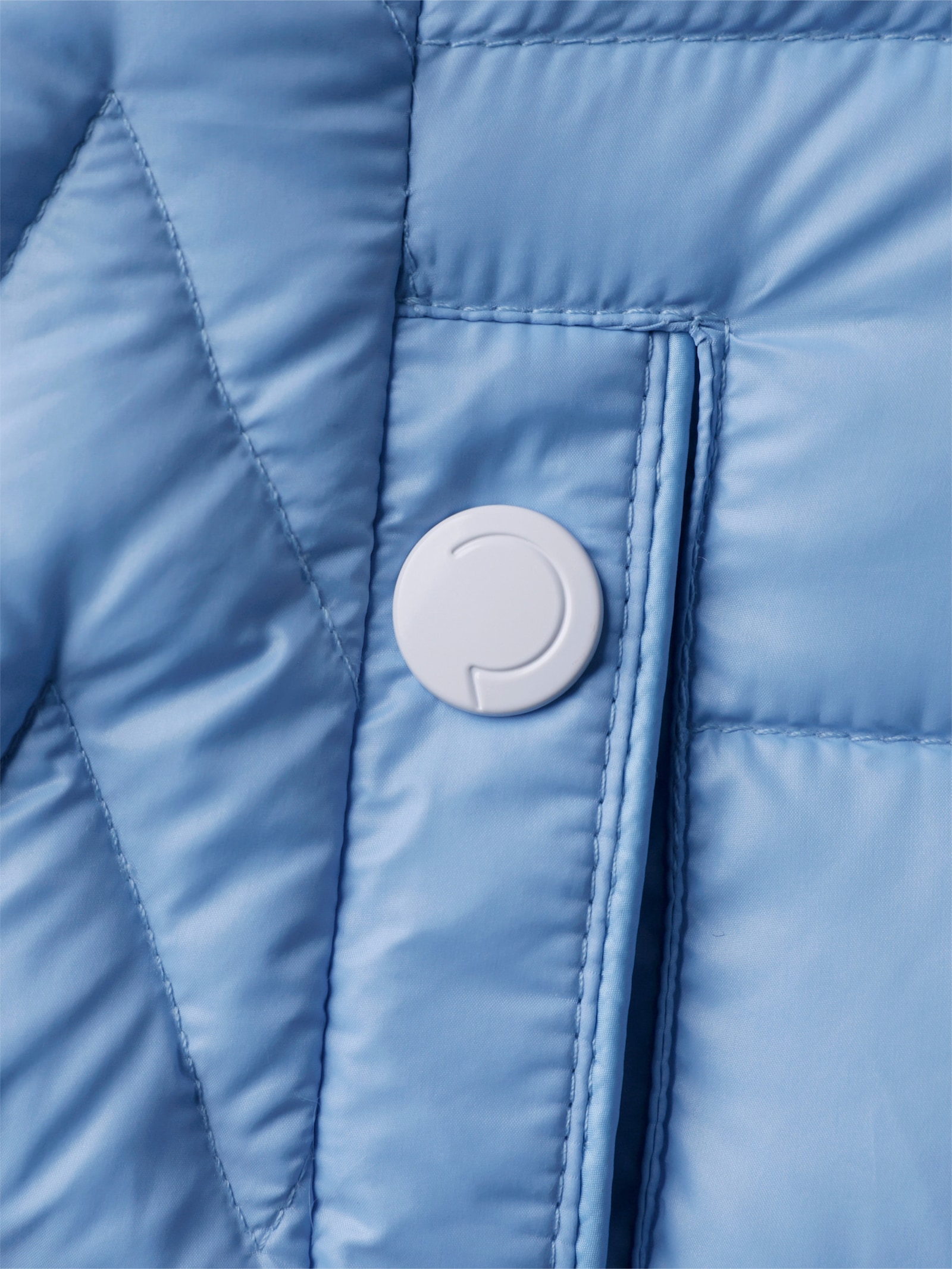 CREATION L PREMIUM Veste légère en duvet avec accessoires décoratifs - bleu ciel